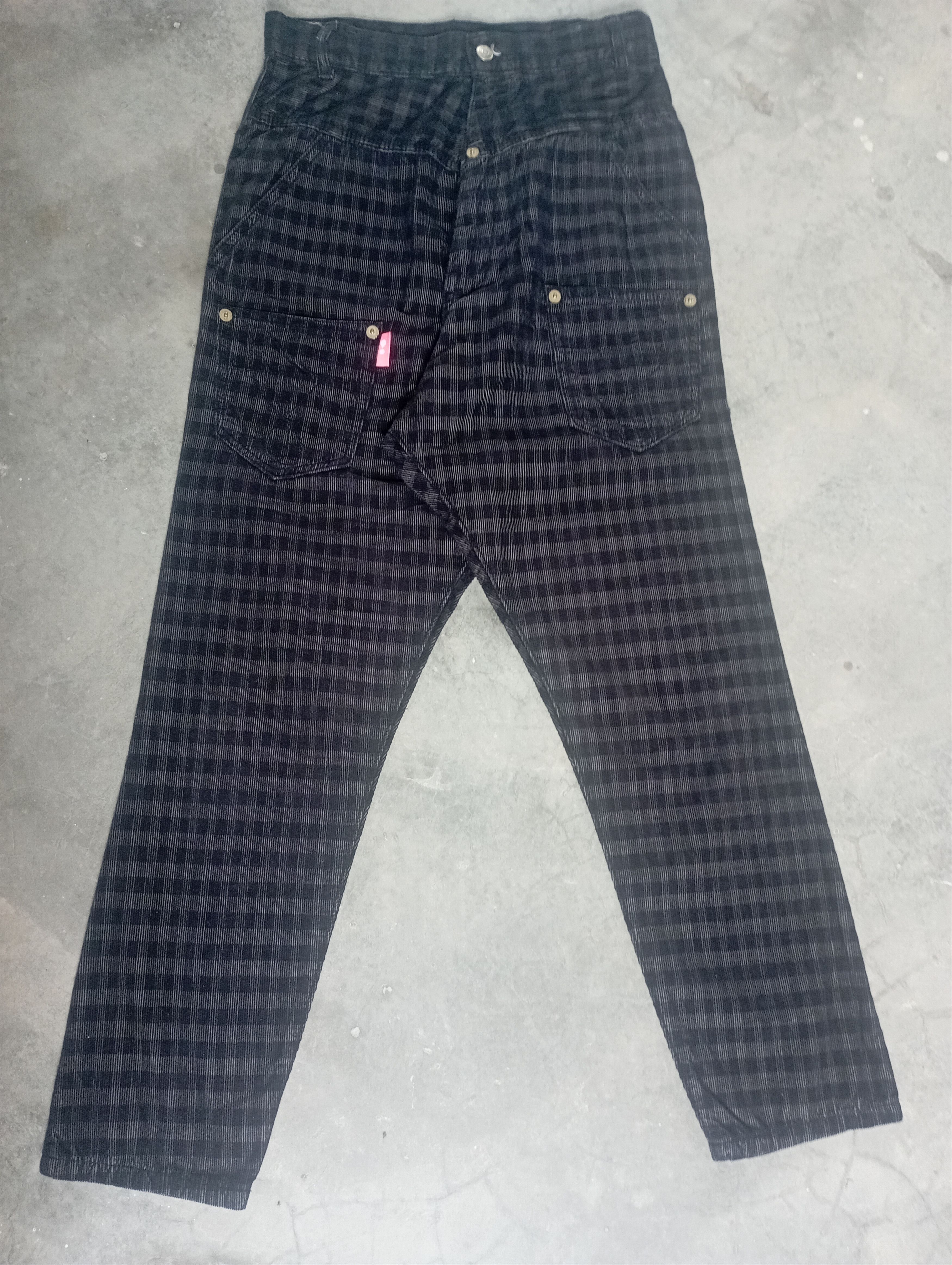 Issey Miyake Baggy Pant Mercibeaucoup Issey Miyake Corduroy Tartan Pant Size US 29 - 3 Thumbnail