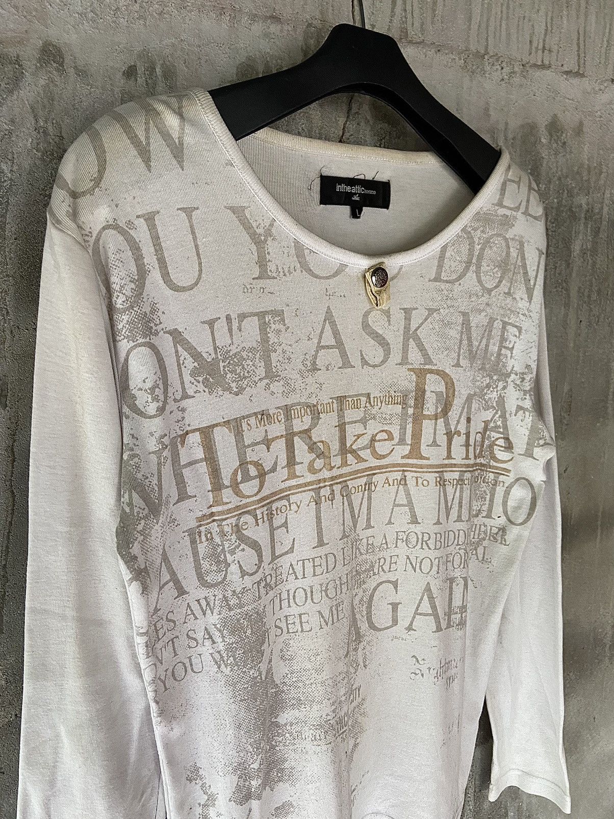 In The Attic IN THE ATTIC HOMME POEM LONG SLEEVE Size US M / EU 48-50 / 2 - 3 Thumbnail