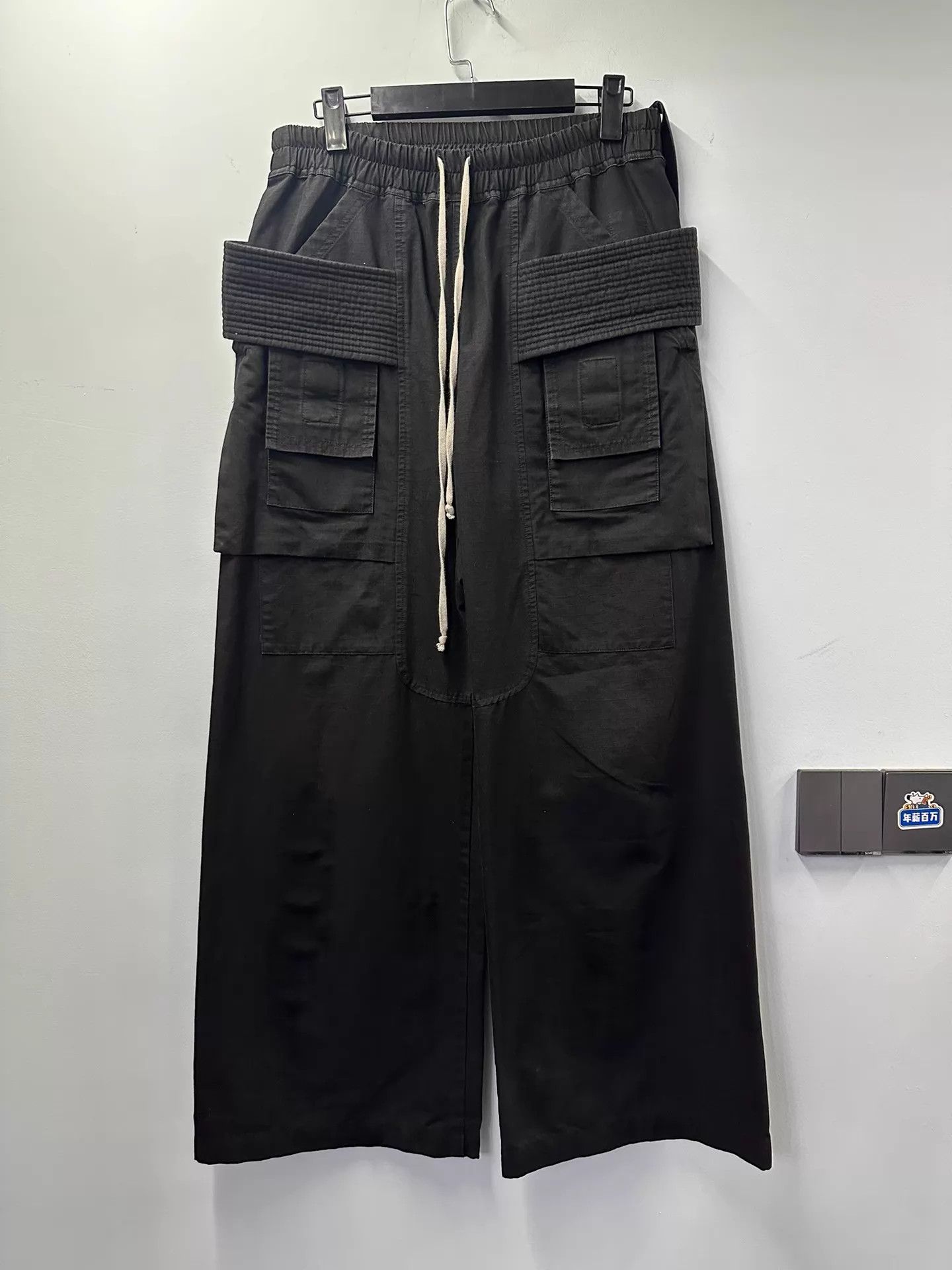 Rick Owens Rick Owens Double Ring Wide-Leg Nylon Pants S Size US 29 - 1 Thumbnail