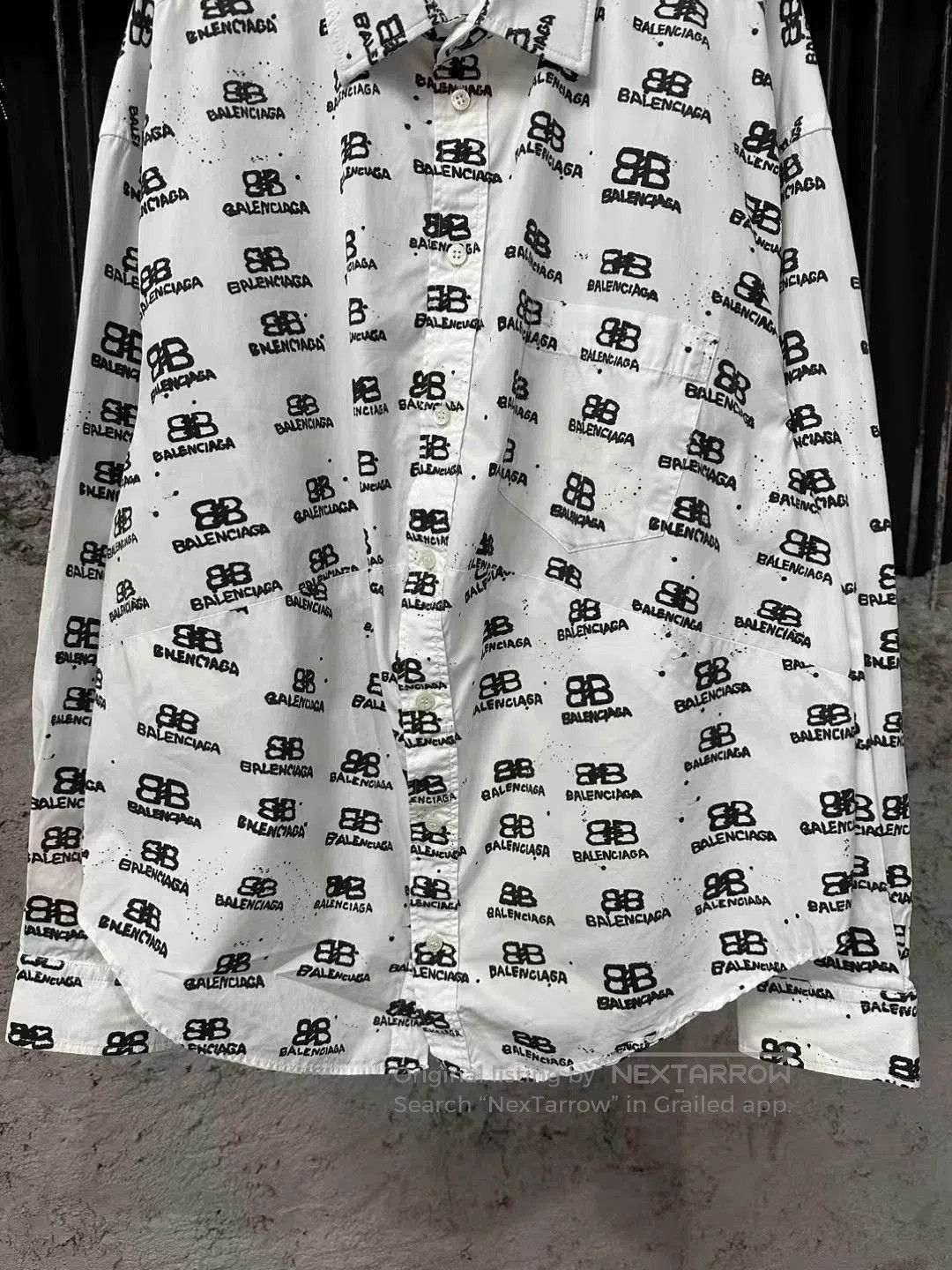 Balenciaga Balenciaga Printed White Shirt. Size US XS / EU 42 / 0 - 4 Thumbnail