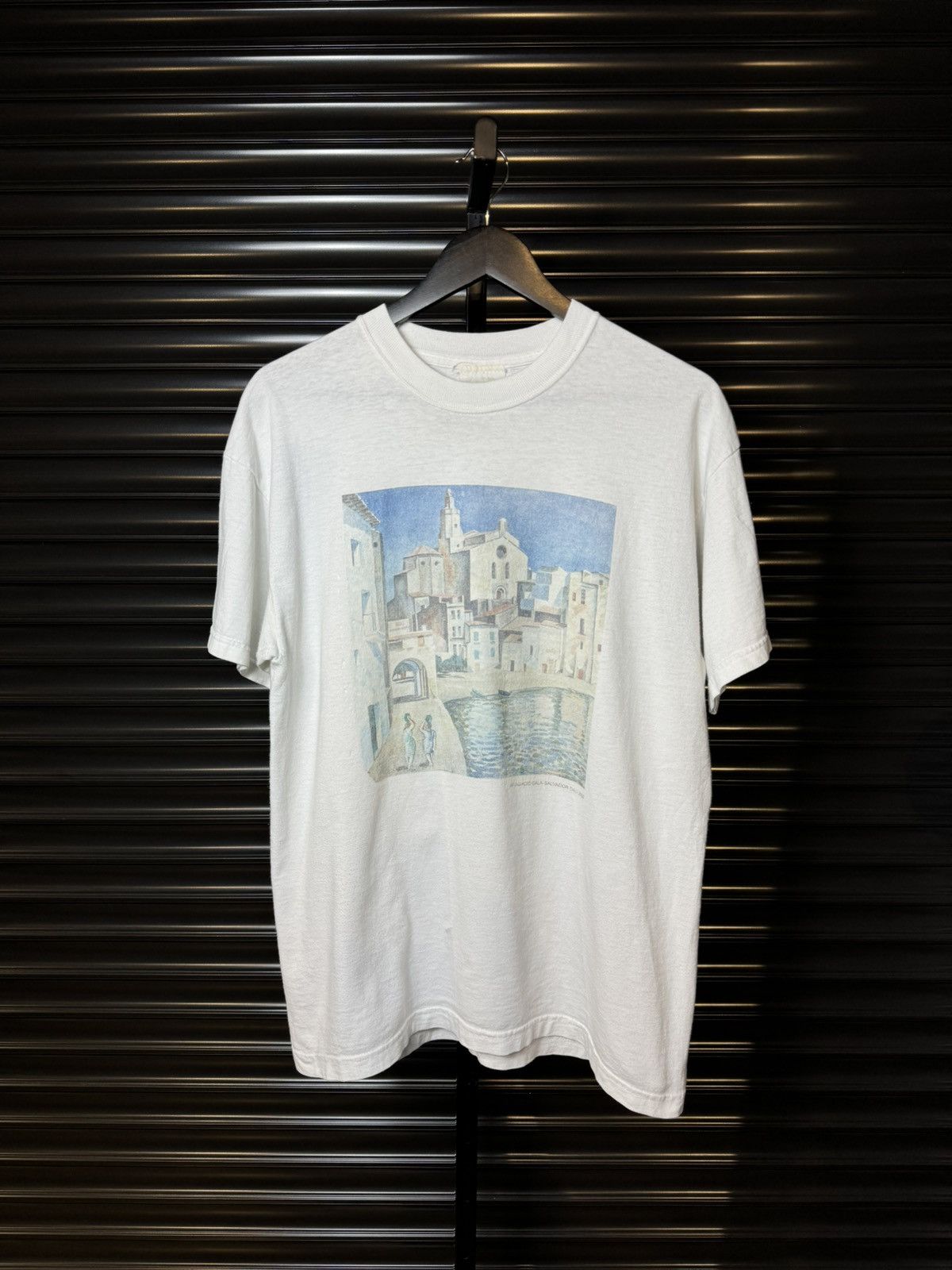 Vintage Salvador Dali Port Alguer Art Tee - Large
