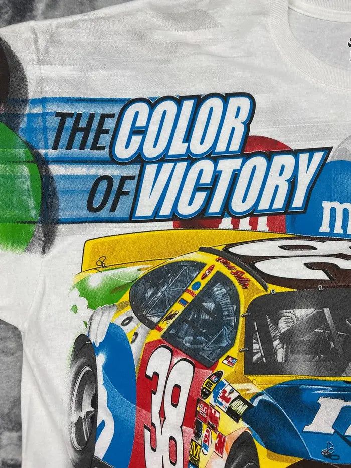 Vintage Chase Elliott Sadler M&M Nascar Racing T-Shirt AOP 2005 Size US XL / EU 56 / 4 - 5 Thumbnail