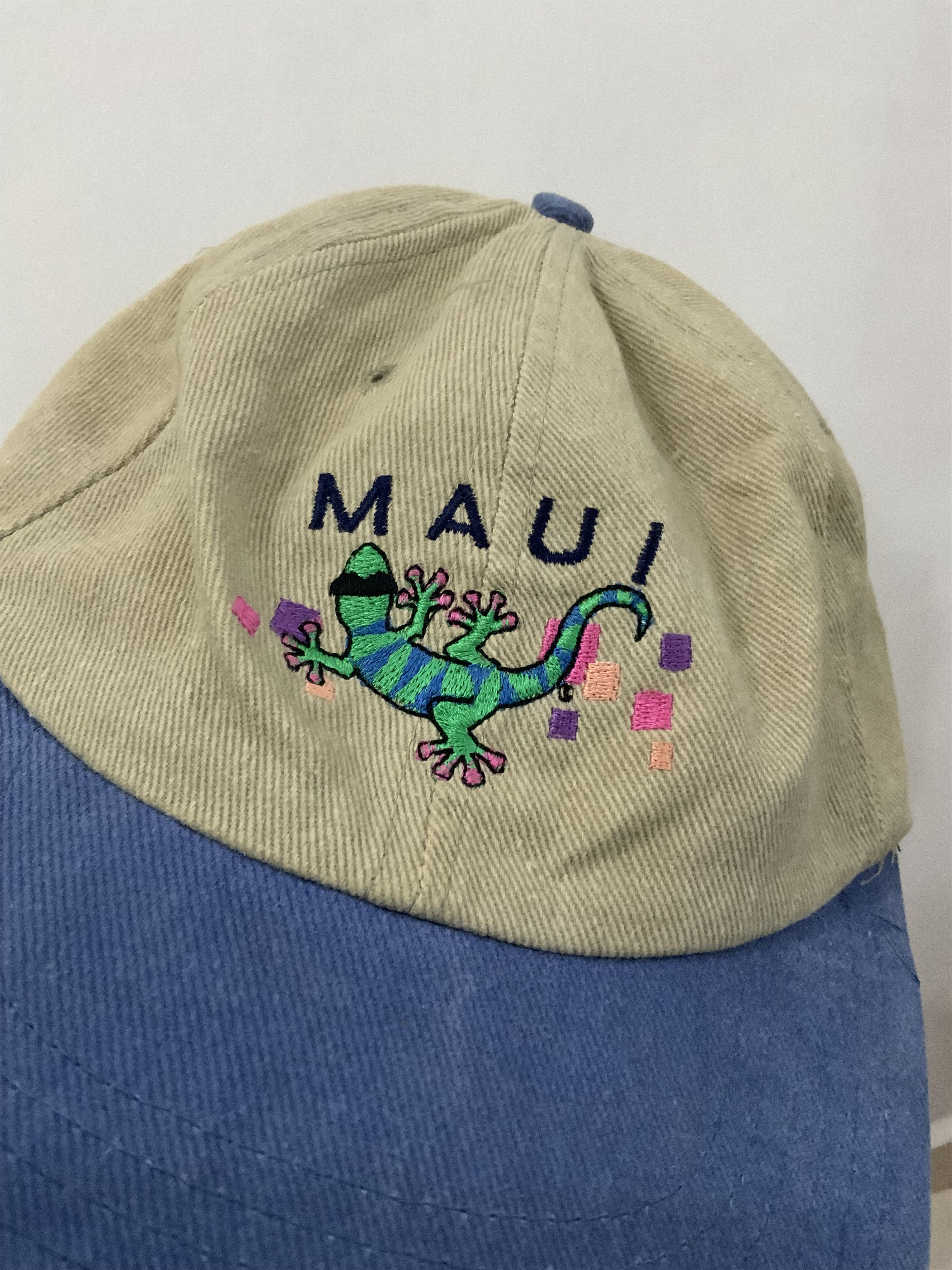 Vintage Maui Streetwear Denim Embroidery Hat Cap Size ONE SIZE - 12 Thumbnail