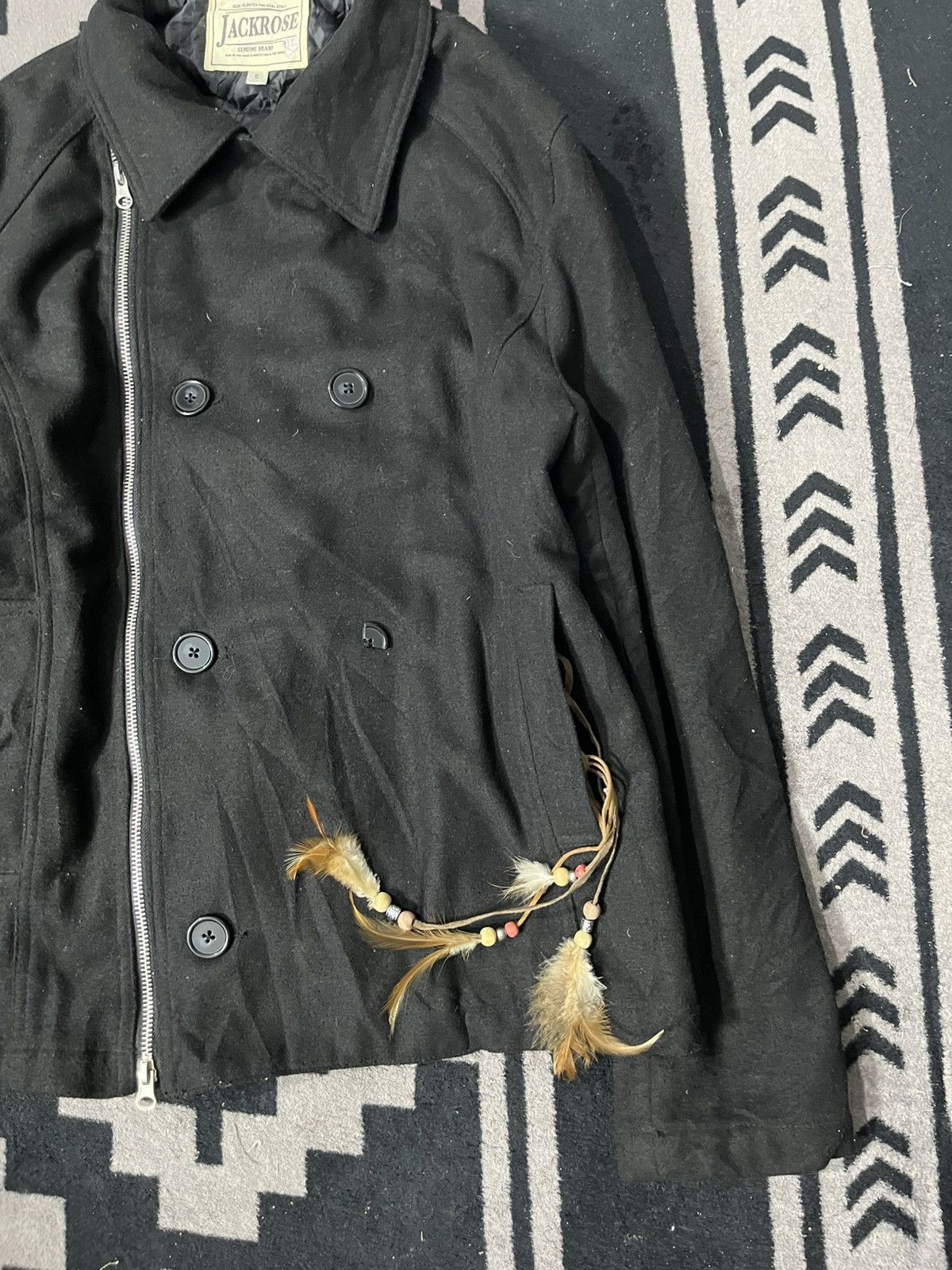 JACKROSE 2000s JACKROSE biker vkei punk wool jacket Size US L / EU 52-54 / 3 - 3 Thumbnail