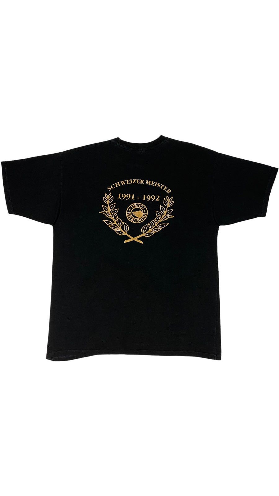 NHL LASTDROP🔥 1991 1992 SC Bern Schweizer Meister T-shirt Hockey Size US XL / EU 56 / 4 - 2 Thumbnail