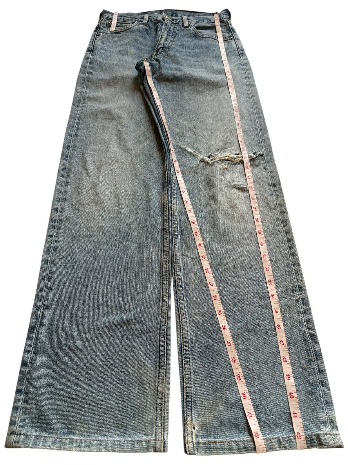Levi's Vintage 90s Levis 503 Faded Wash Distress Rip Baggy Jeans Size US 28 / EU 44 - 13 Thumbnail