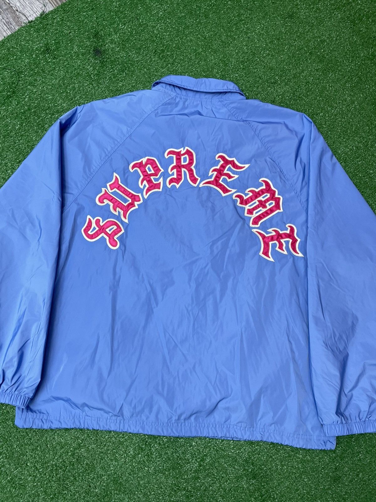 Supreme 90s Old English Quilted Coaches Jacket | Grailed