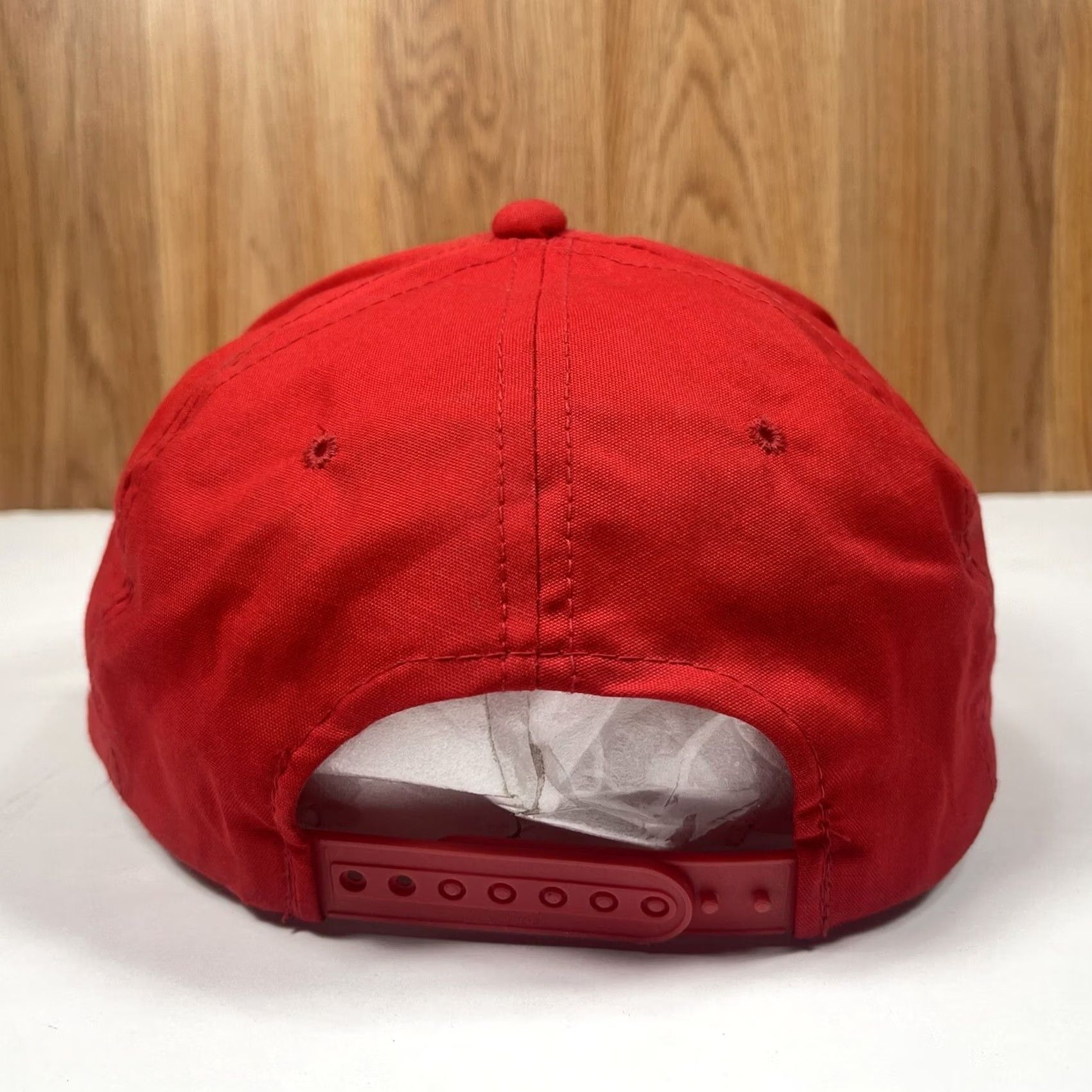 Vintage VINTAGE YoungAn Essex Hat Adults Red Snapback Rope Trucker Baseball Cap Men Adjustable Red Rope Trucker Hat Size ONE SIZE - 5 Thumbnail