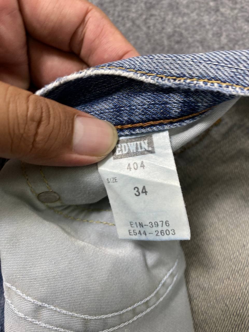 Edwin vintage edwin japan distressed reworked denim nice design Size US 38 / EU 54 - 16 Thumbnail