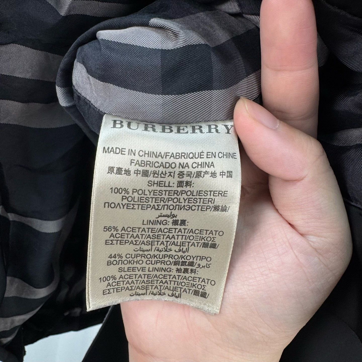 Burberry Burberry Black Trench Coat with Check Lining Size US XL / EU 56 / 4 - 6 Thumbnail