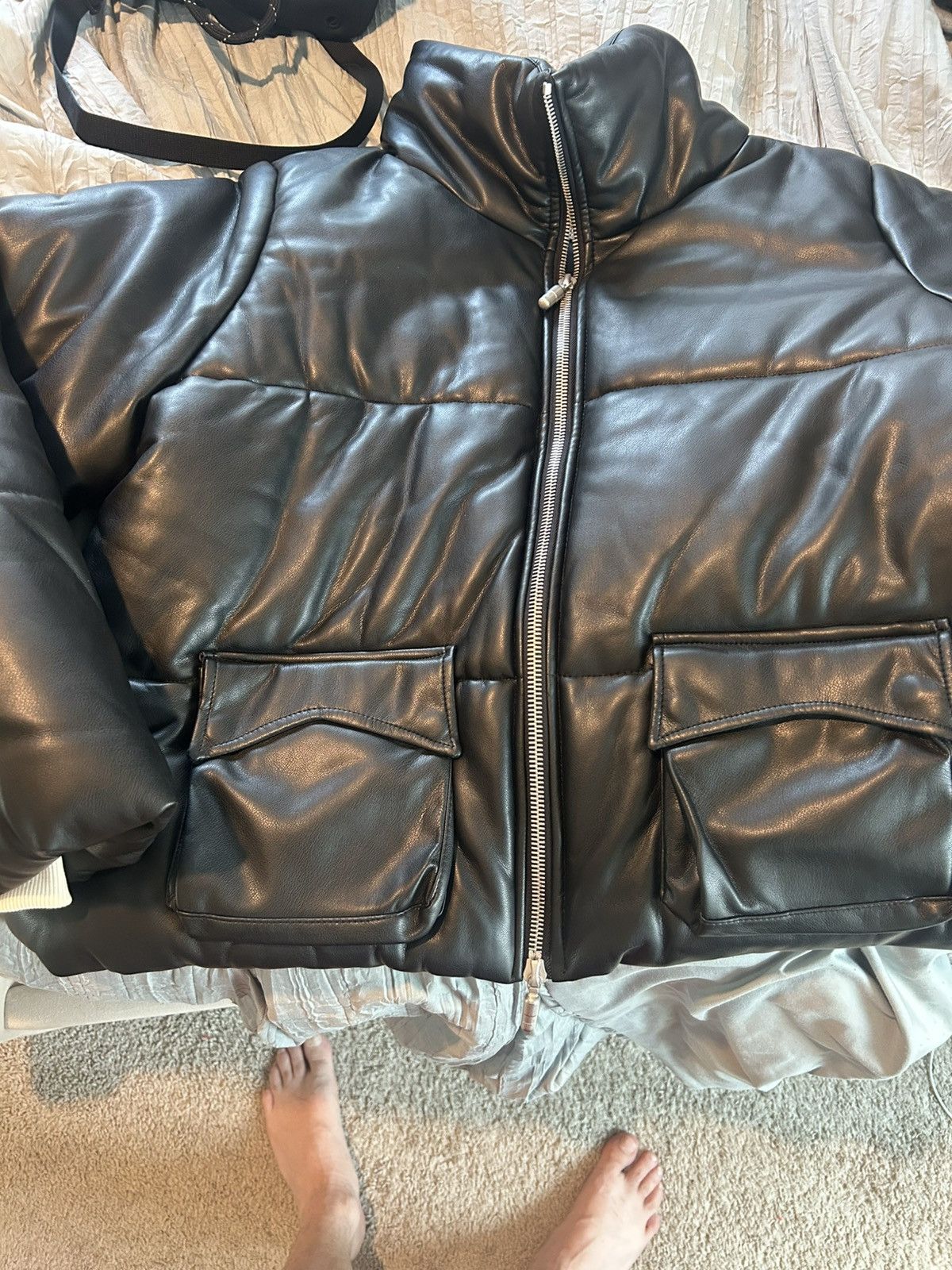 Rhude Rhude faux leather down jacket Size US M / EU 48-50 / 2 - 3 Thumbnail