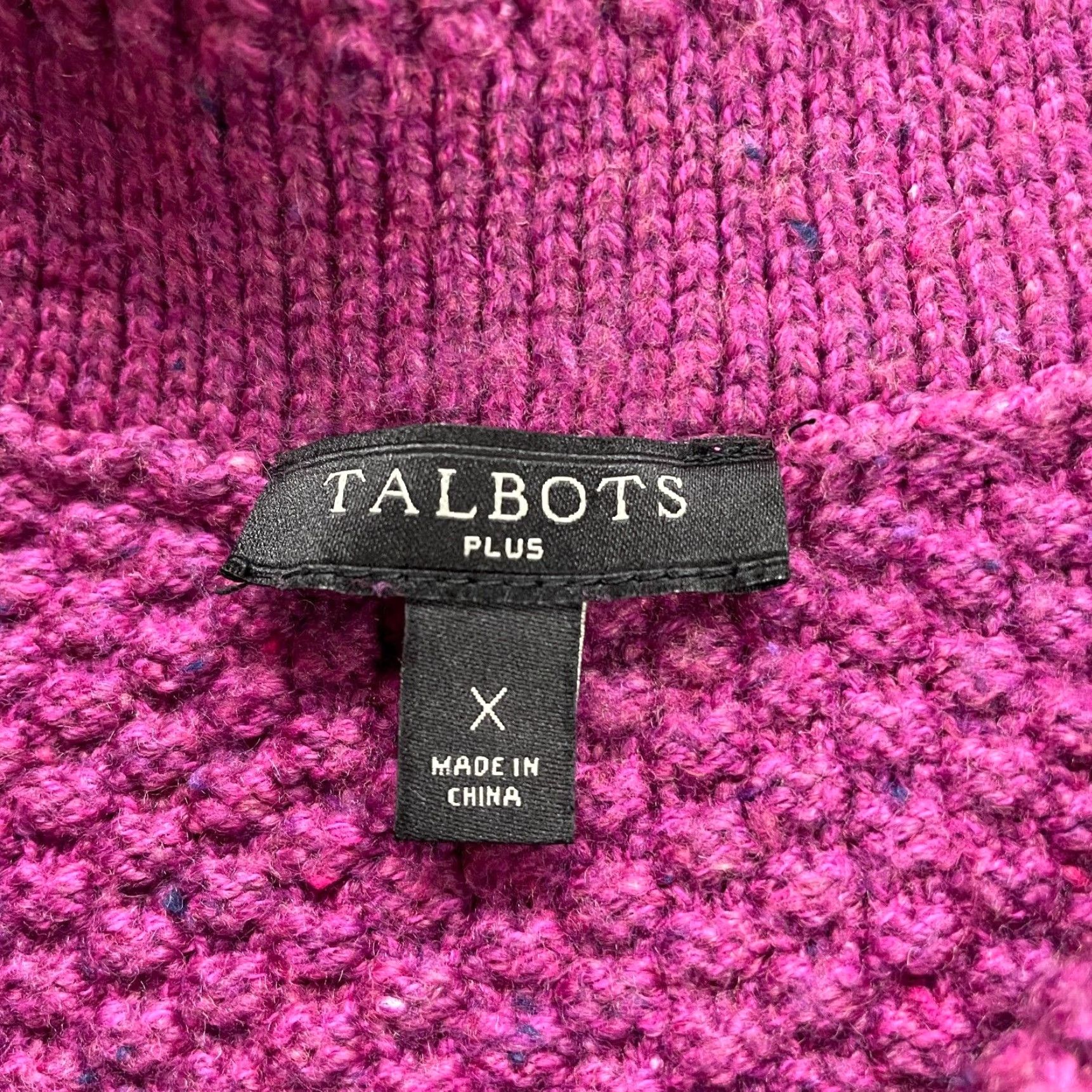 Talbots Talbots Plus Size Sweater Women XL Pink Turtleneck Chunky Knit Pullover Casual Size XL / US 12-14 / IT 48-50 - 5 Thumbnail