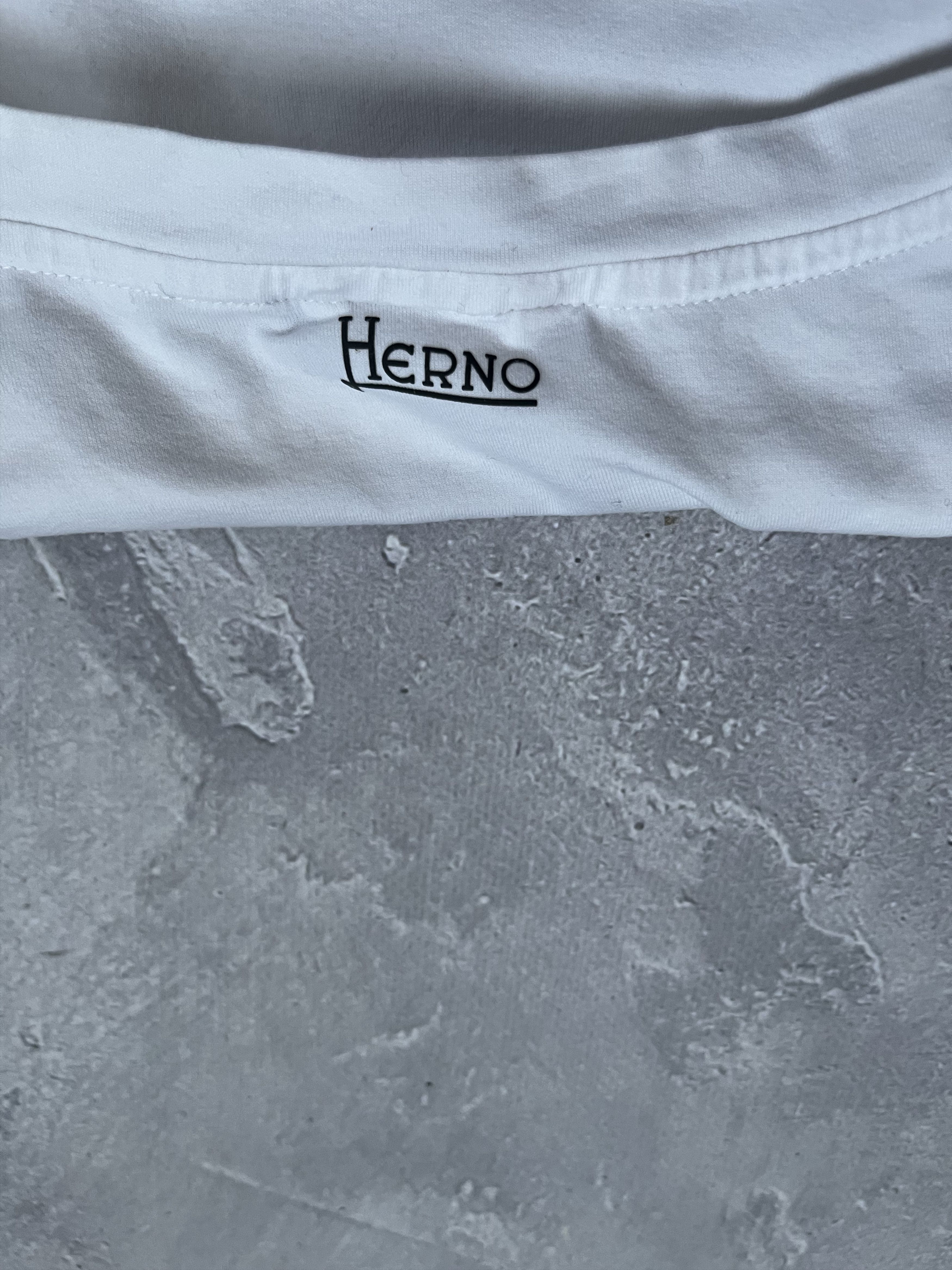 Herno HERNO White Beige Pocket T-Shirt Lightweight Crewneck L Size US L / EU 52-54 / 3 - 7 Thumbnail