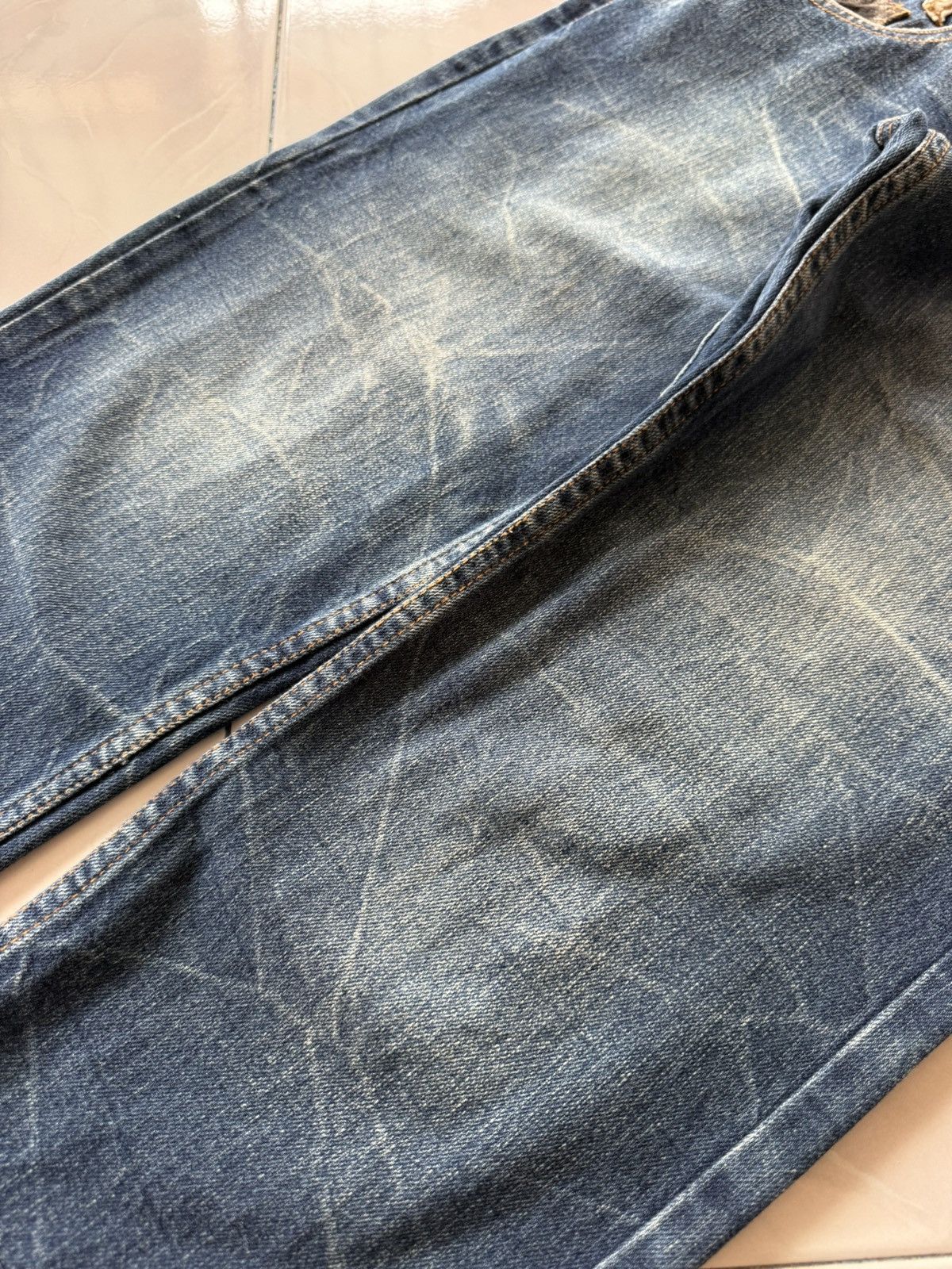 Hysteric Glamour Bercedos Japan Double Waist Cut & Sew Whiskers Jeans Size US 30 / EU 46 - 8 Thumbnail