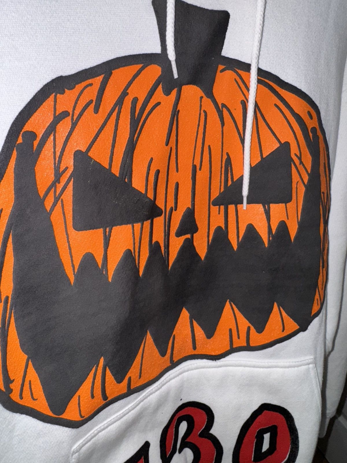 Asspizza Asspizza Pumpkin Face Nothing Matters Hoodie White 2022 Size US L / EU 52-54 / 3 - 9 Thumbnail