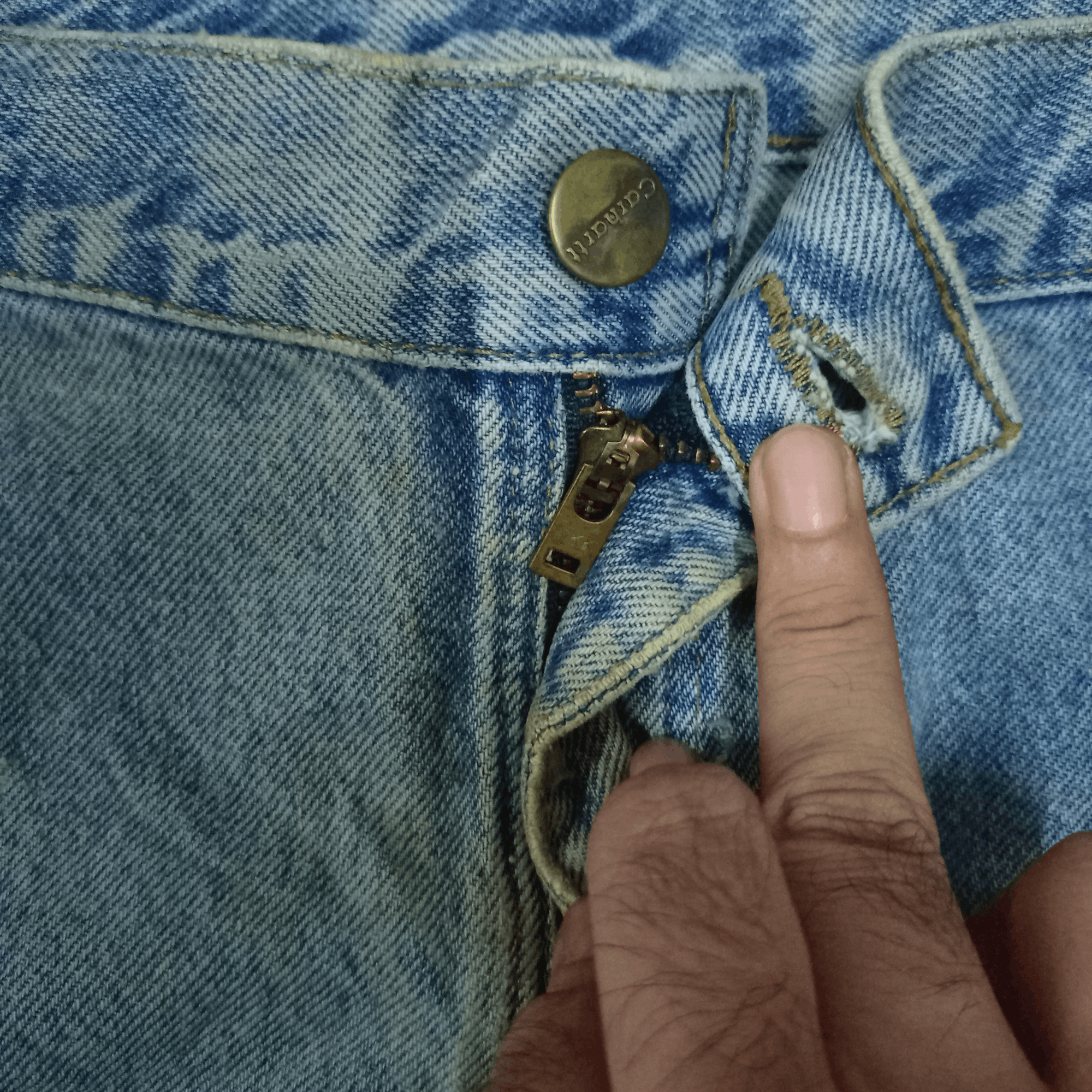 Carhartt Vintage Carhartt Distressed Baggy Carpenter Jeans 38x32 Size US 38 / EU 54 - 3 Thumbnail