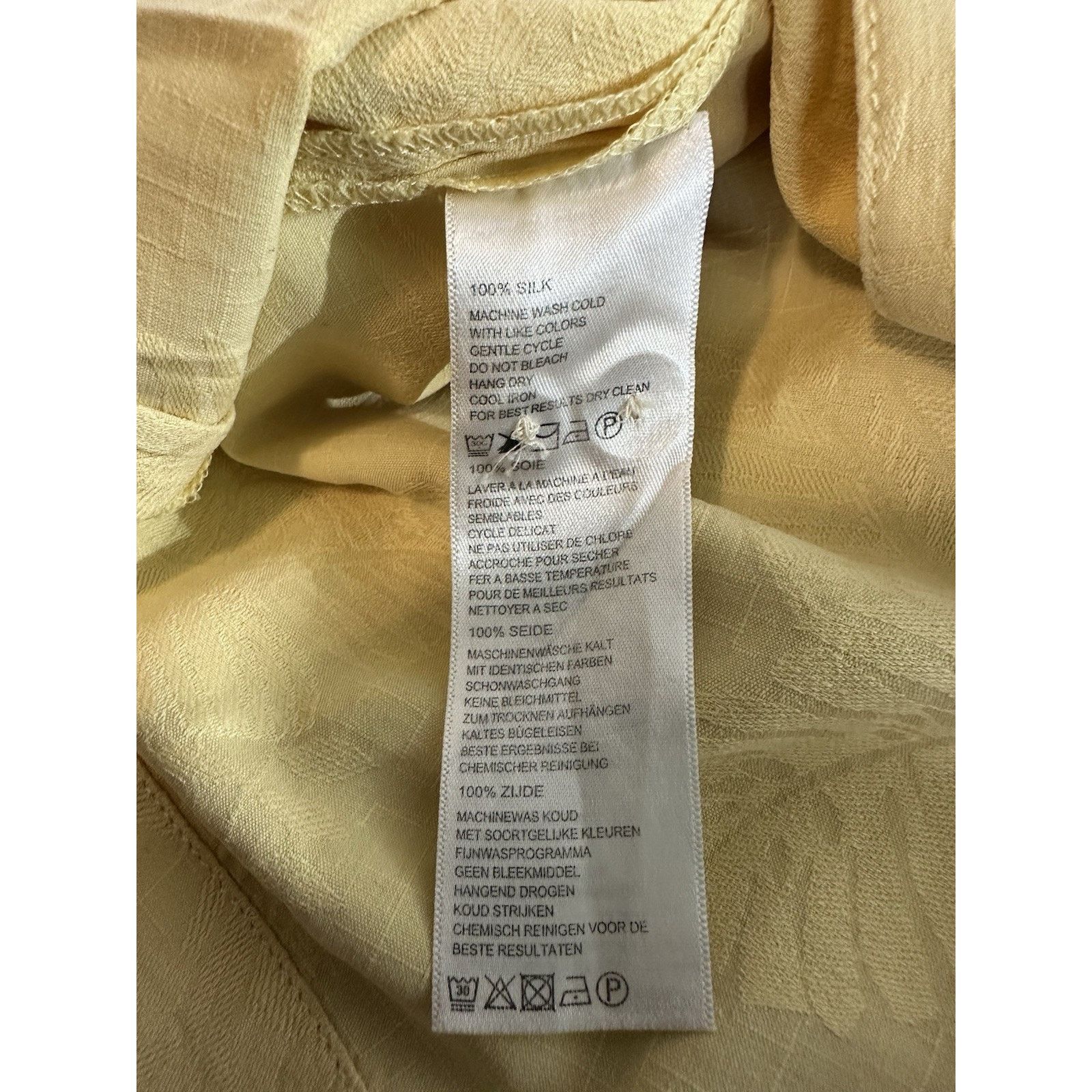 Tommy Bahama Tommy Bahama Shirt Mens XL Yellow 100% Silk Hawaiian Size US XL / EU 56 / 4 - 6 Thumbnail