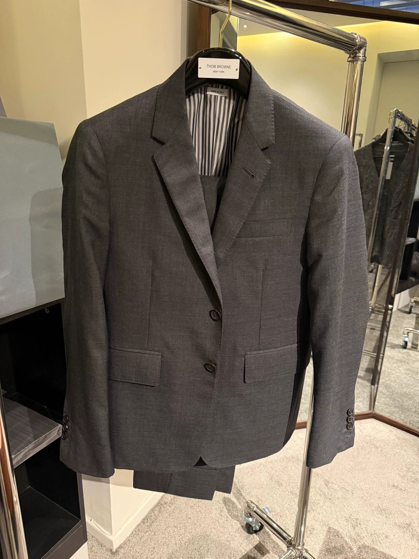 Thom Browne Thom Browne Classic Charcoal Gray Slim Fit Suit Size US M / EU 48-50 / 2 - 1 Thumbnail