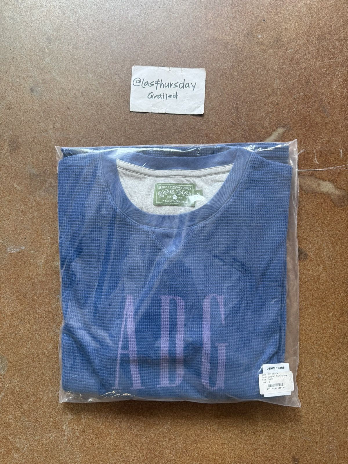 DENIM TEARS Denim Tears ADG Inc. Thermal Blue Medium Size US M / EU 48-50 / 2 - 3 Thumbnail