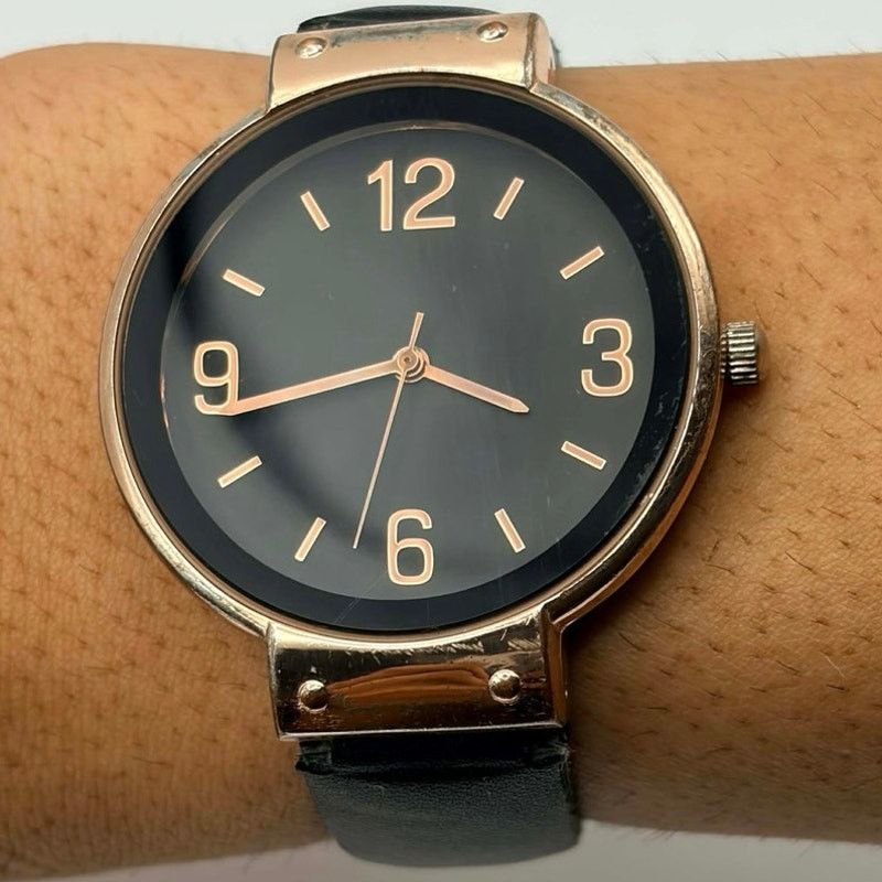 Other Rose Gold & Black Classic Watch Size ONE SIZE - 1 Thumbnail