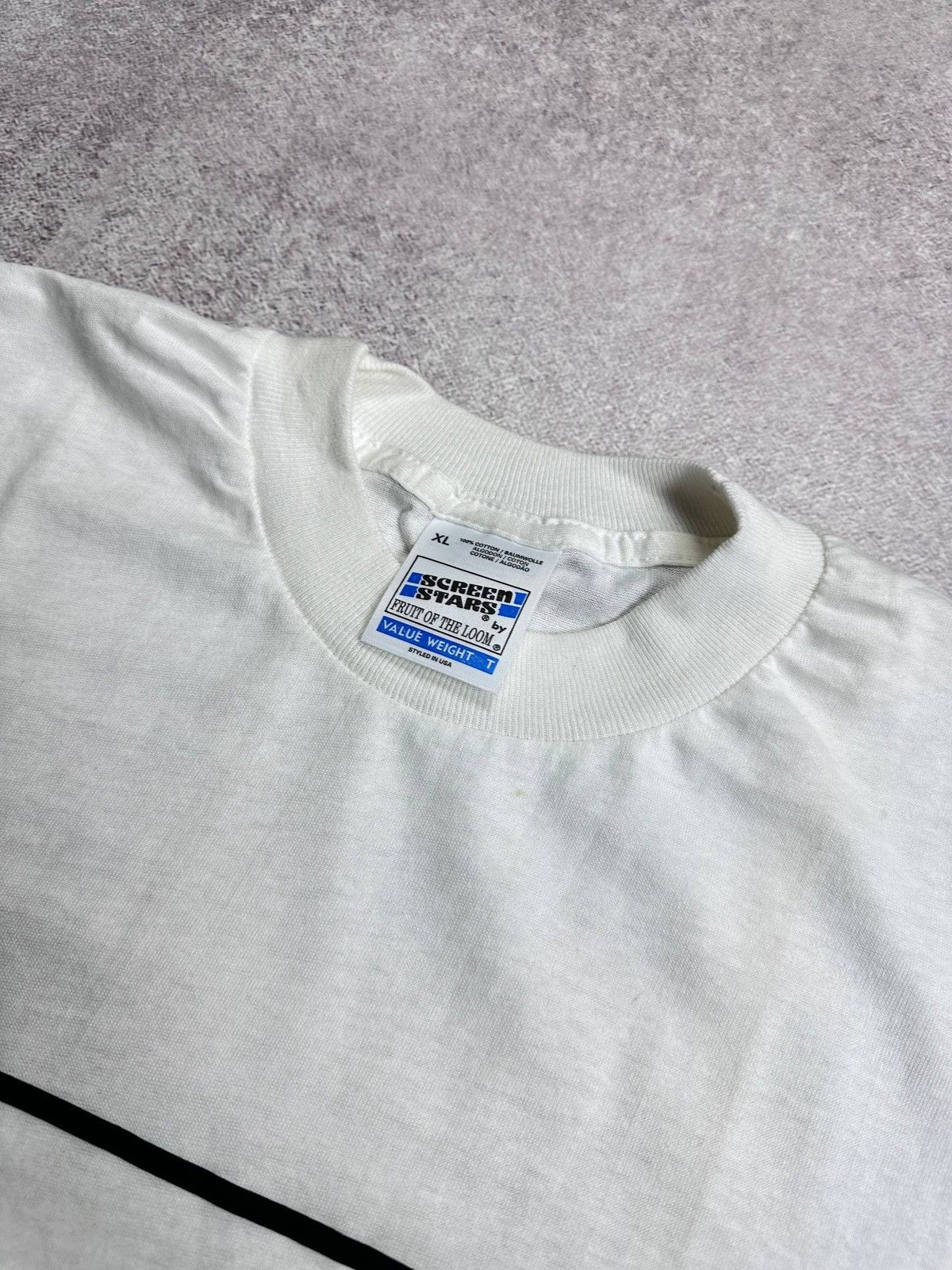 Vintage Vintage 90s Screen Stars No Frills Boxy T-shirt XL Size US XL / EU 56 / 4 - 5 Thumbnail