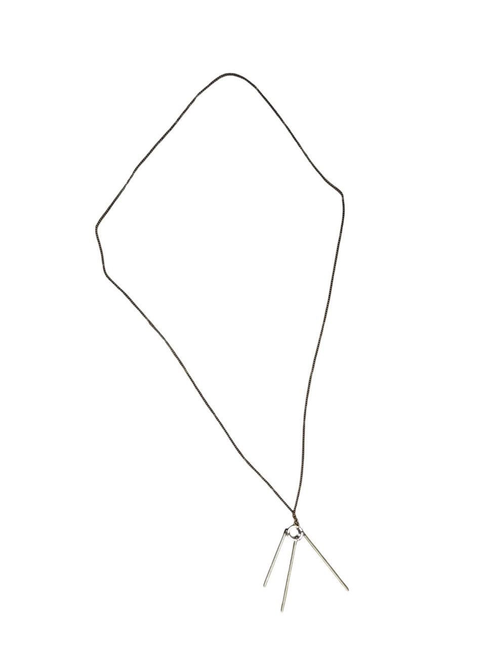 Other GOLD-TONED ADJUSTABLE NECKLACE WITH A BAR PENDANT Size ONE SIZE - 1 Thumbnail