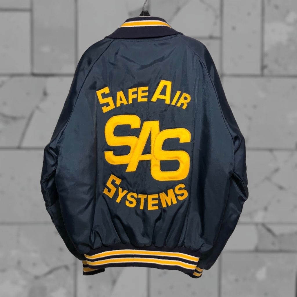 Vintage VINTAGE 1980s BUTWIN Work Jacket Safe Air Systems Mens L USA Blue NYLON Quilt Lined Size US L / EU 52-54 / 3 - 1 Thumbnail