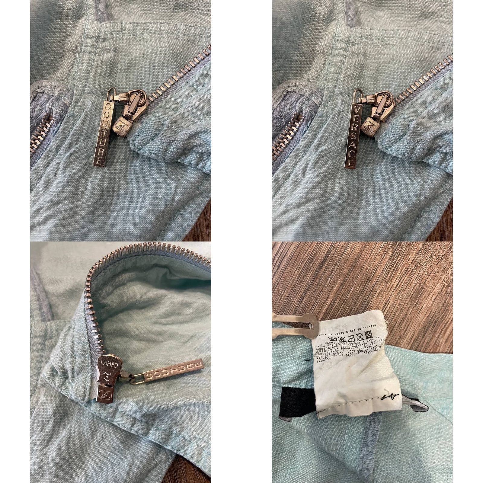 Versace Versace Jacket Womens S Blue Jeans Couture Cropped Size Viscose Long Sleeve Size S / US 4 / IT 40 - 8 Thumbnail