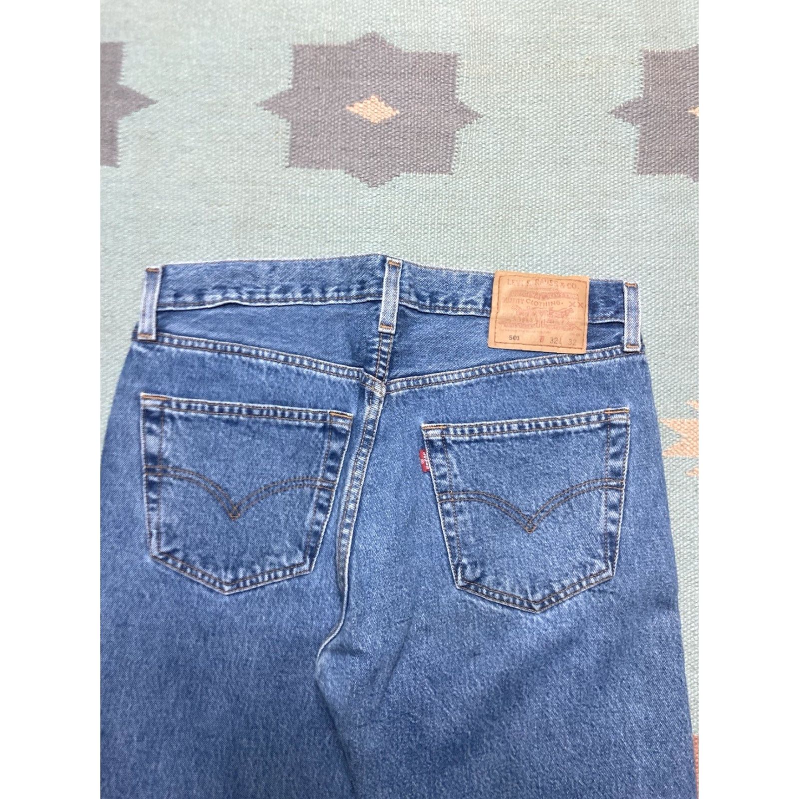 Levi's VINTAGE Levi’s 501 XX Jeans Button Fly Medium Wash Denim Made in Mexico 32x31 Jeans Mens Blue 32 31 Straight XX Levi’s Refined Shoes? Size US 32 / EU 48 - 3 Thumbnail