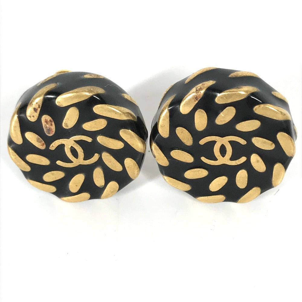 Chanel Chanel 97A Cc Coma Mark Accessories Rounds Earring Gp Women Gold Size ONE SIZE - 1 Thumbnail