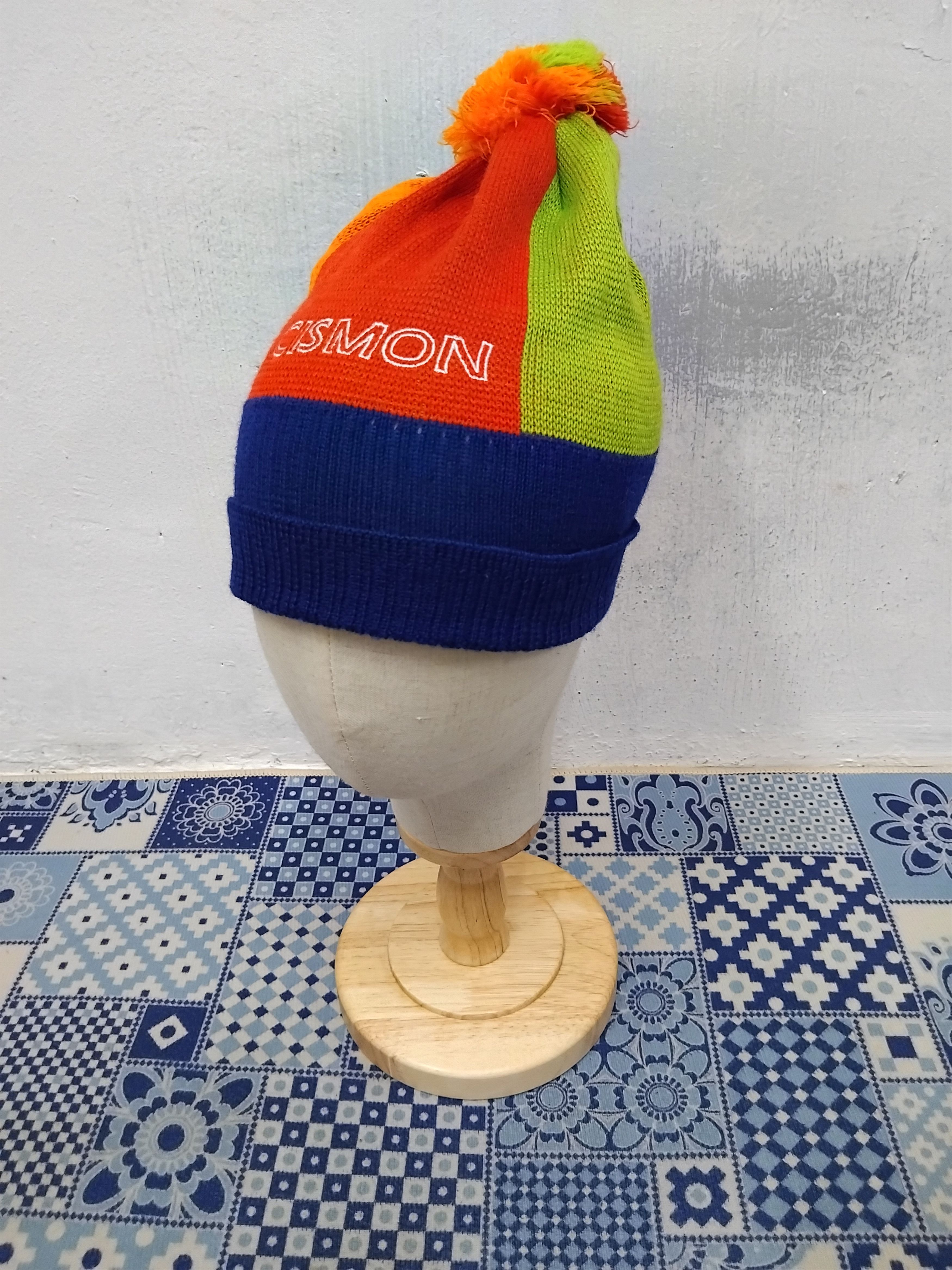 Japanese Brand Cismon multicolour beanie hat Size ONE SIZE - 1 Thumbnail