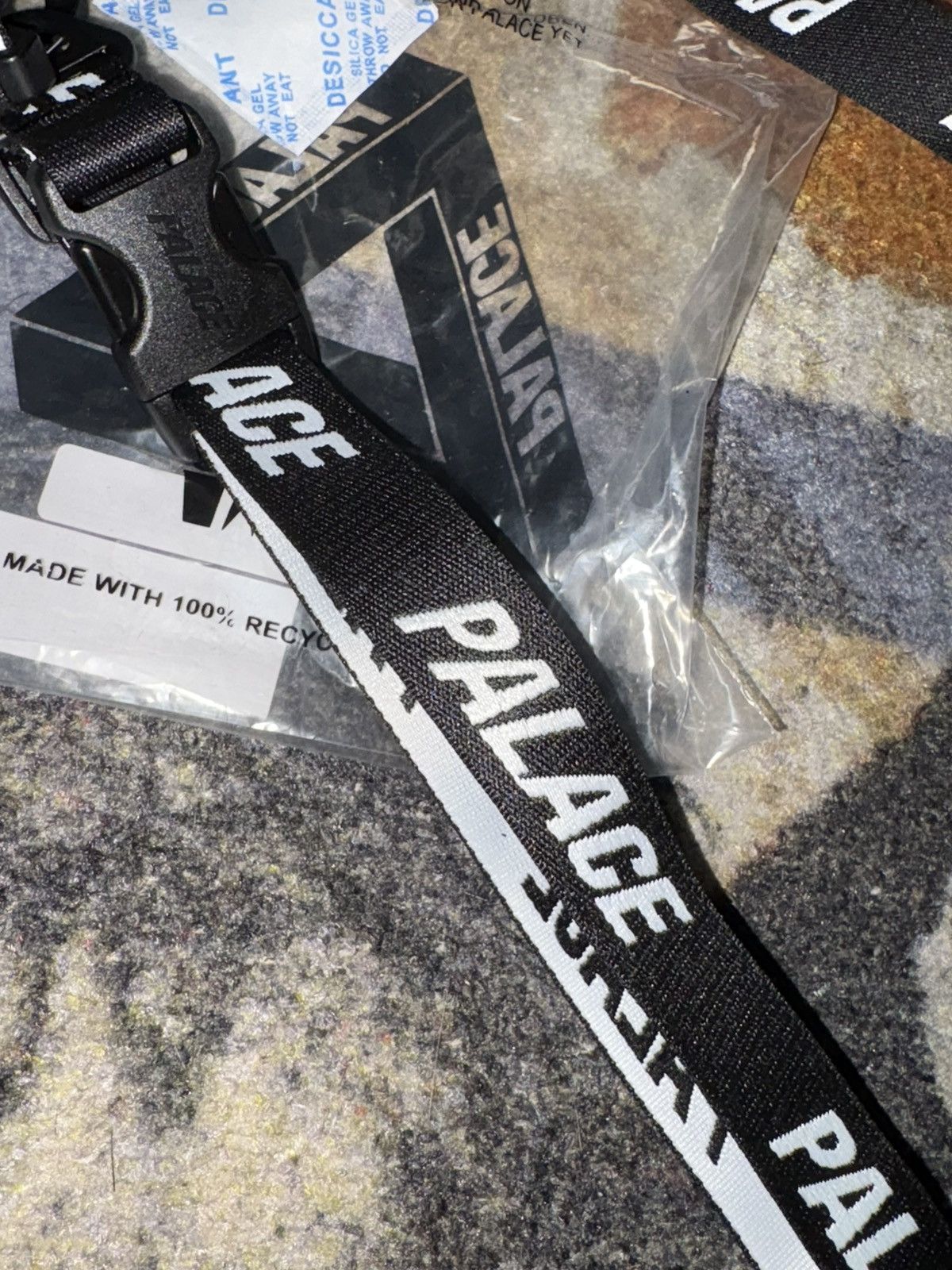 Palace Palace Jacquarded Dog Collar and Lead Black Size ONE SIZE - 2 Thumbnail