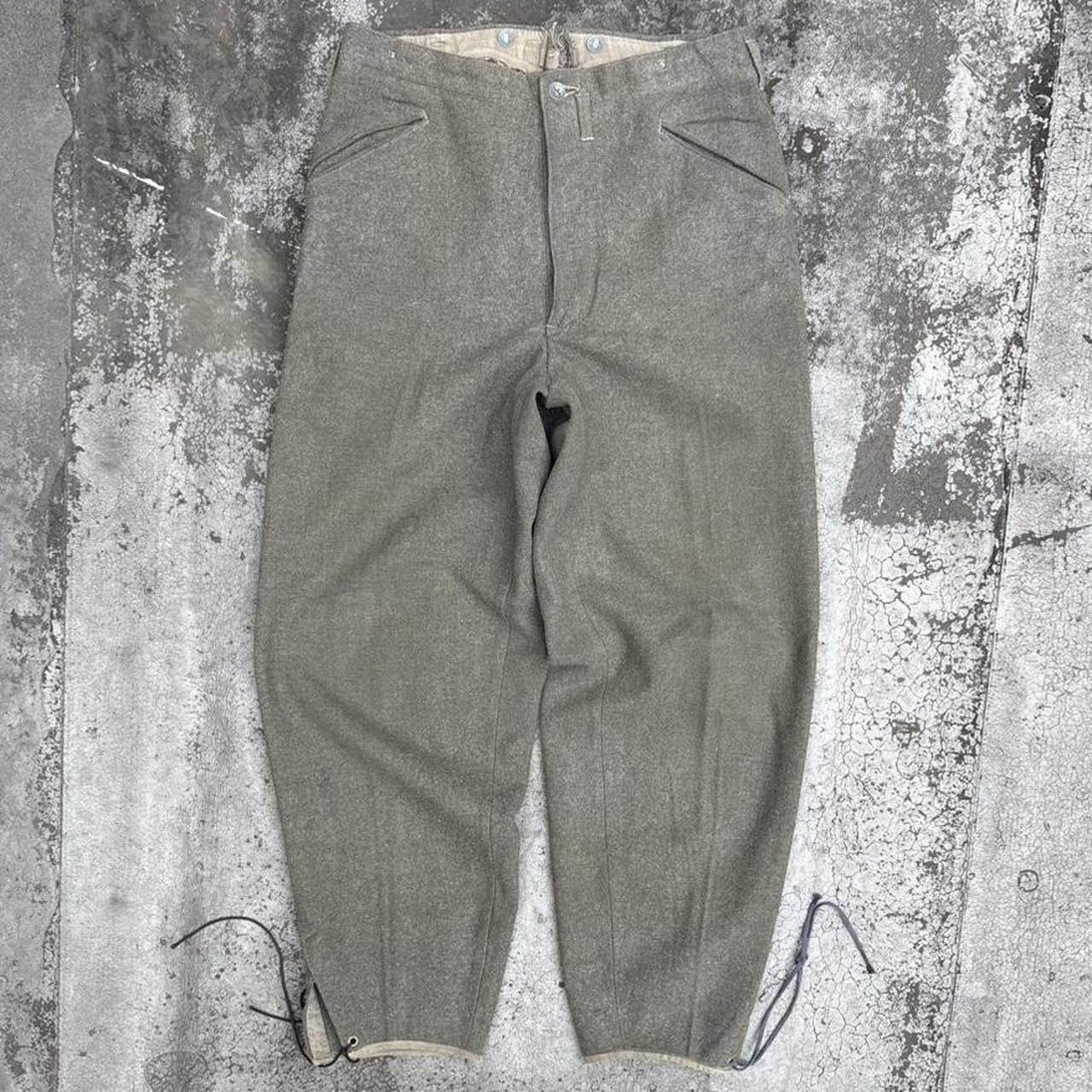 Vintage Vintage 50s M39 Swedish Military Wool Field Trouser Pants Size US 30 / EU 46 - 1 Thumbnail