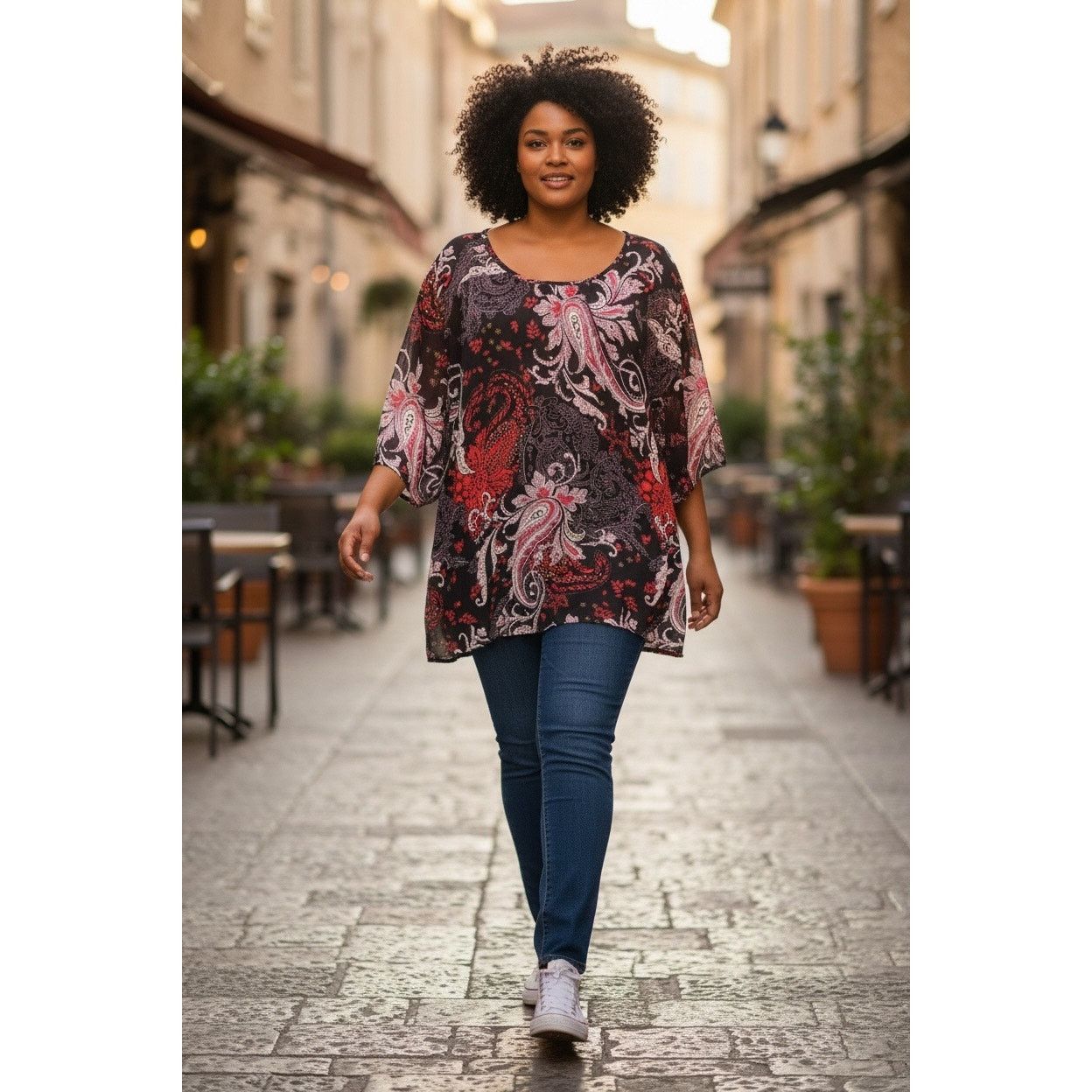 Other Sweet Candy Semi Sheer Paisley Blouse NWT Size 2X Size XXL / US 16-18 / IT 52-54 - 1 Thumbnail