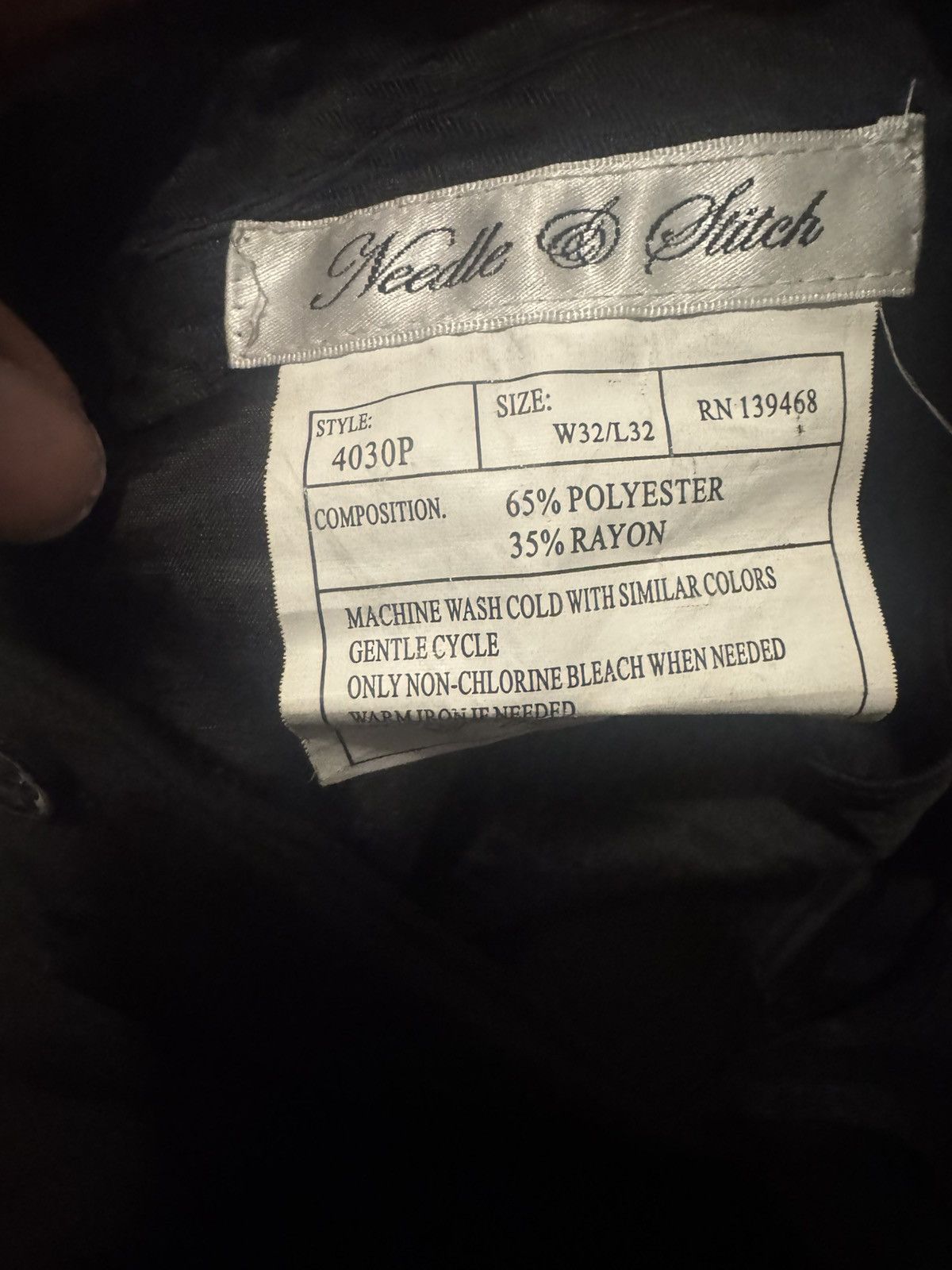 Other Black slim fit trousers Size US 32 / EU 48 - 3 Thumbnail