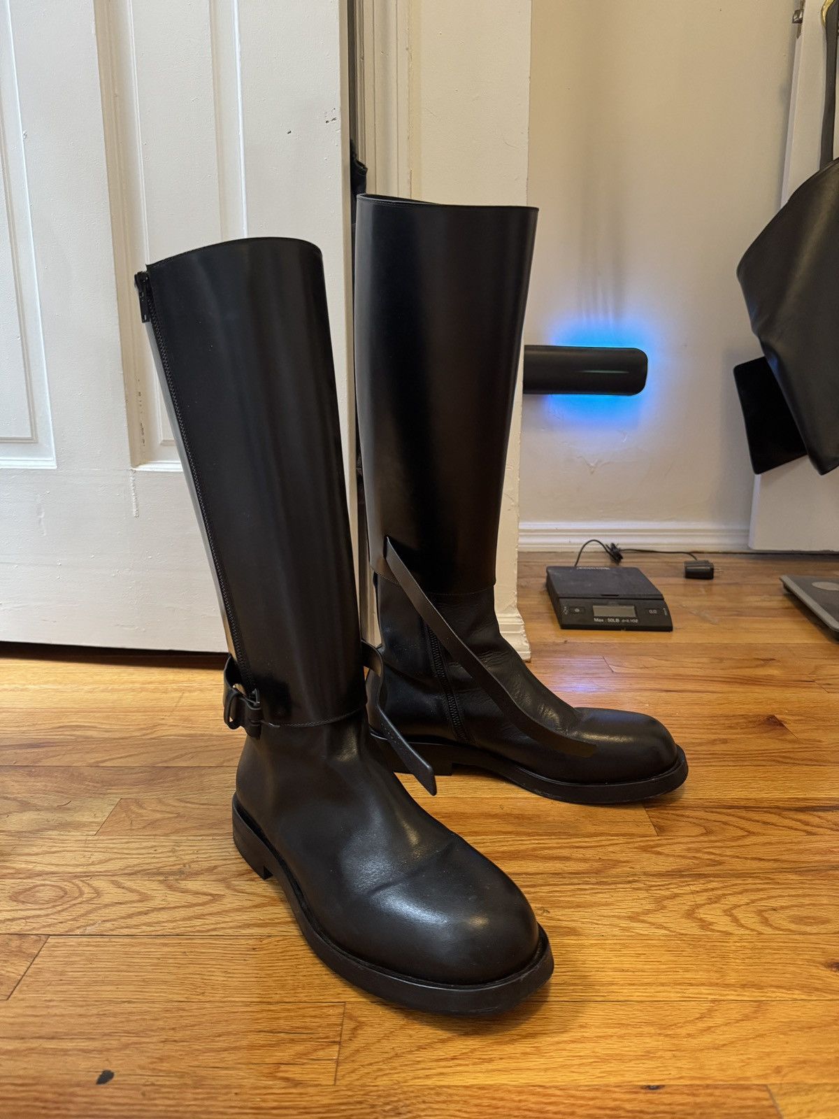 Ann Demeulemeester Ted leather 2 in 1 high/low boot black Size US 9.5 / EU 42-43 - 6 Thumbnail