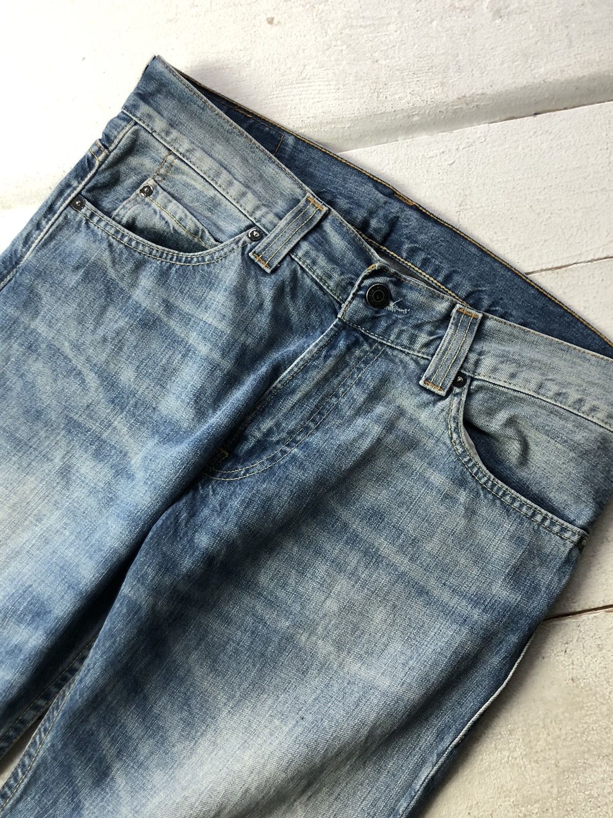 Levi's Retro VNTG 00s Y2K Levi’s 506 Bootcut Blue Denim Jeans Size US 32 / EU 48 - 6 Thumbnail