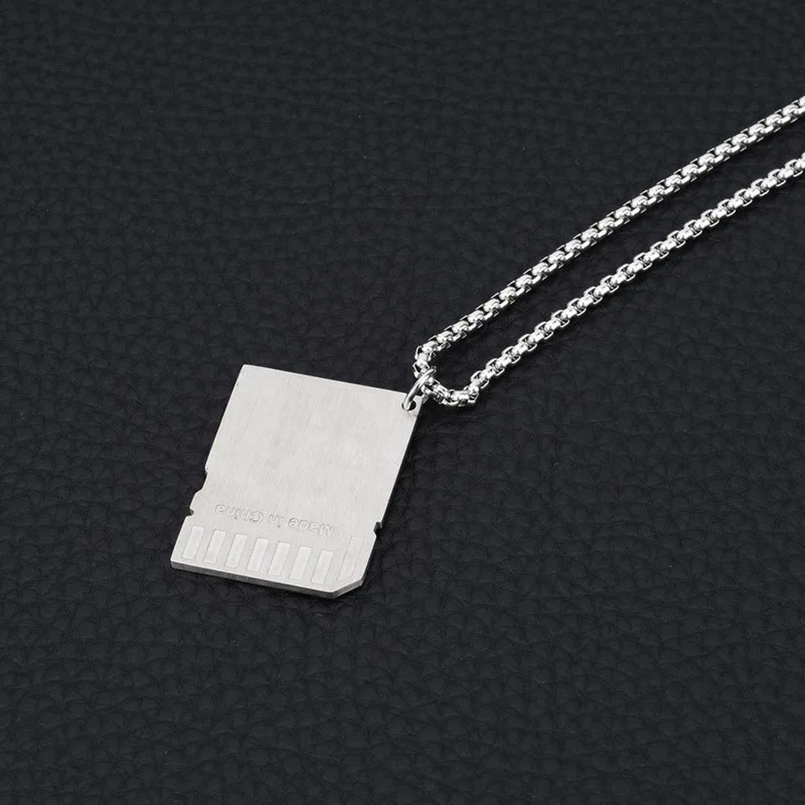 Jewelry SD Card Memory Card Pendant Necklace Size ONE SIZE - 9 Thumbnail