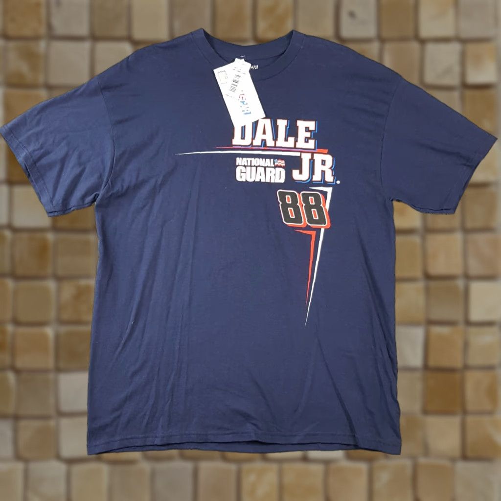 NASCAR VINTAGE NASCAR Dale Earnhardt National Guard Racing T-Shirt Men's XL Blue 90s Retro Cars Logo Embroidered NWT Size US XL / EU 56 / 4 - 1 Thumbnail