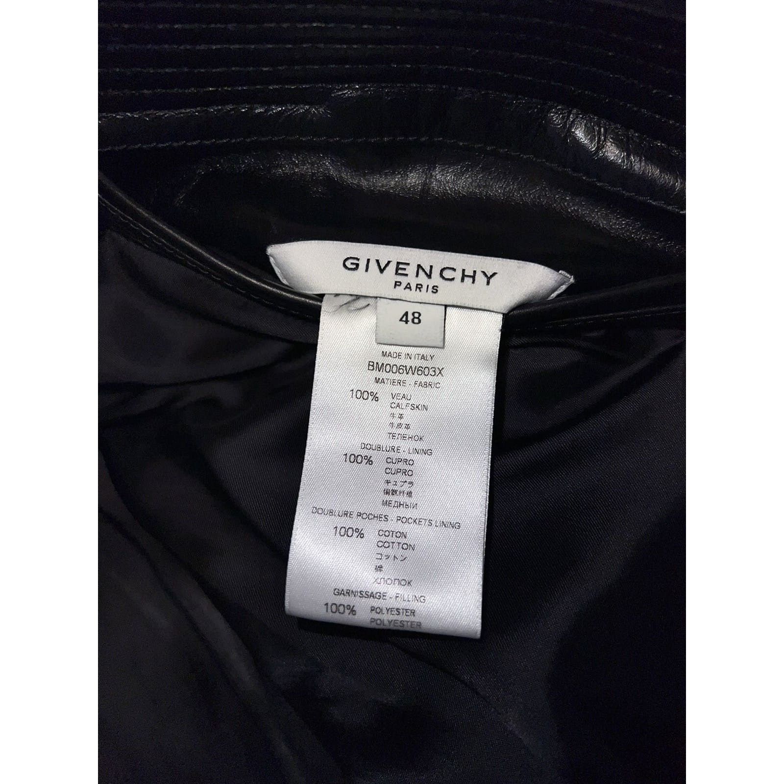 Givenchy Givenchy Calfskin Leather Bomber Size US M / EU 48-50 / 2 - 8 Thumbnail
