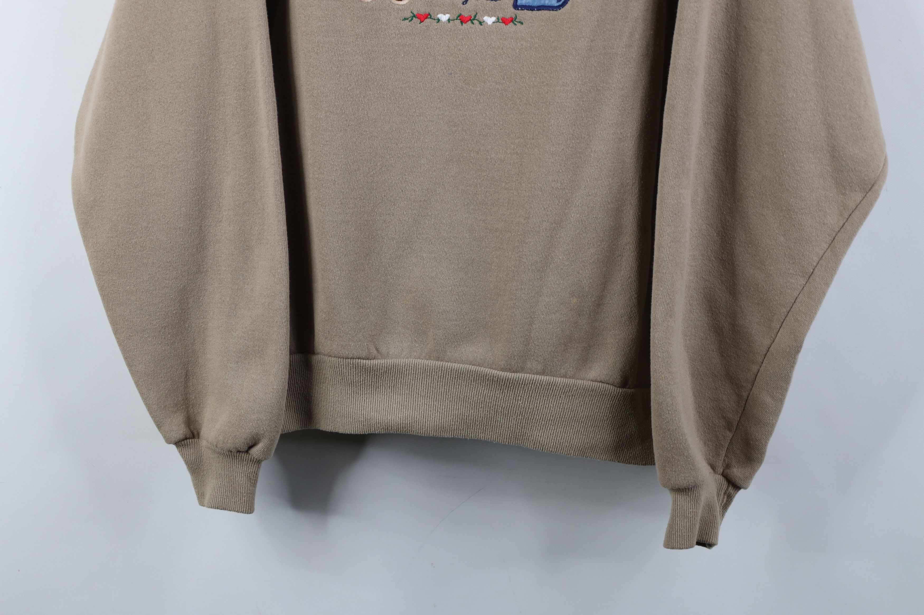 Vintage Vintage 90s Christian Noahs Ark Cat Heart Layered Sweatshirt Size L / US 10 / IT 46 - 3 Thumbnail