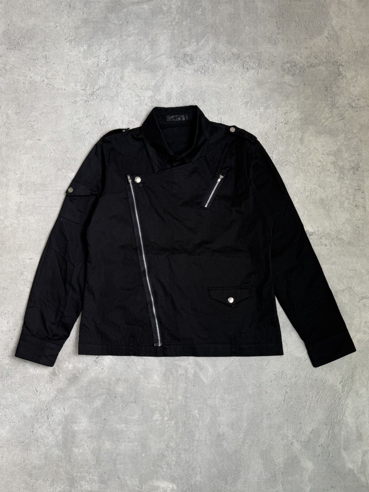 Japanese Brand Btm assymetrical bones back print jacket Size US M / EU 48-50 / 2 - 3 Thumbnail