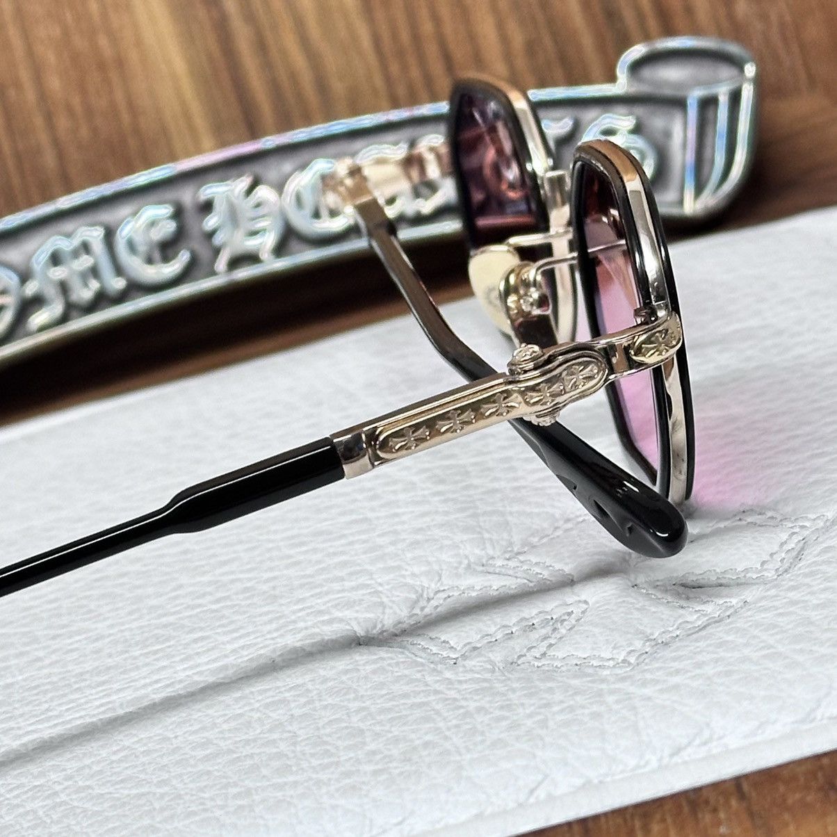 Chrome Hearts Chrome Hearts Tatters 1/1 ‘pink ombré’ sunglasses Size ONE SIZE - 8 Thumbnail