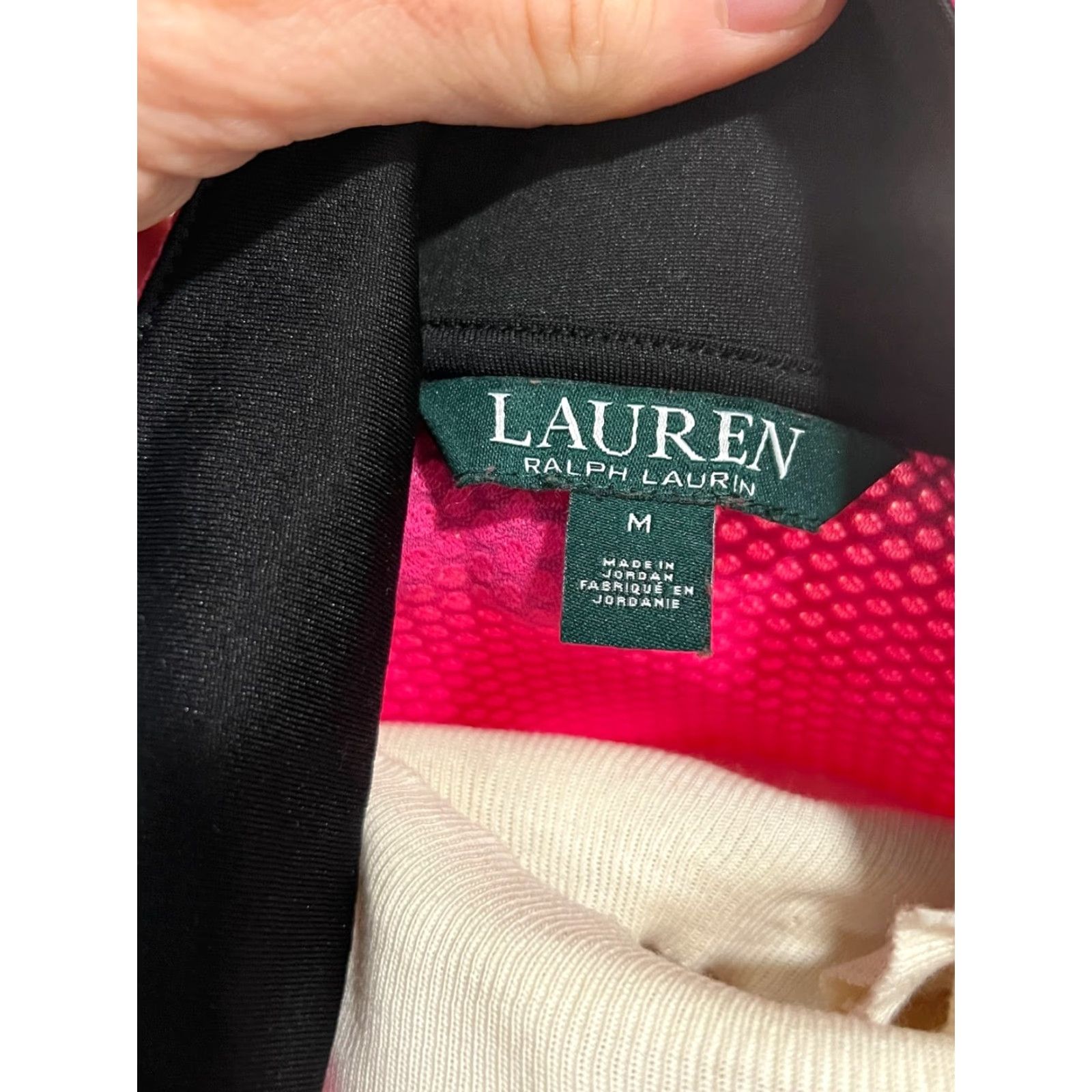 Ralph Lauren Lauren Ralph Lauren Active LRL 1/4 Zip Jacket Womens Medium Pink Performance Top Shirt Size M / US 6-8 / IT 42-44 - 8 Thumbnail