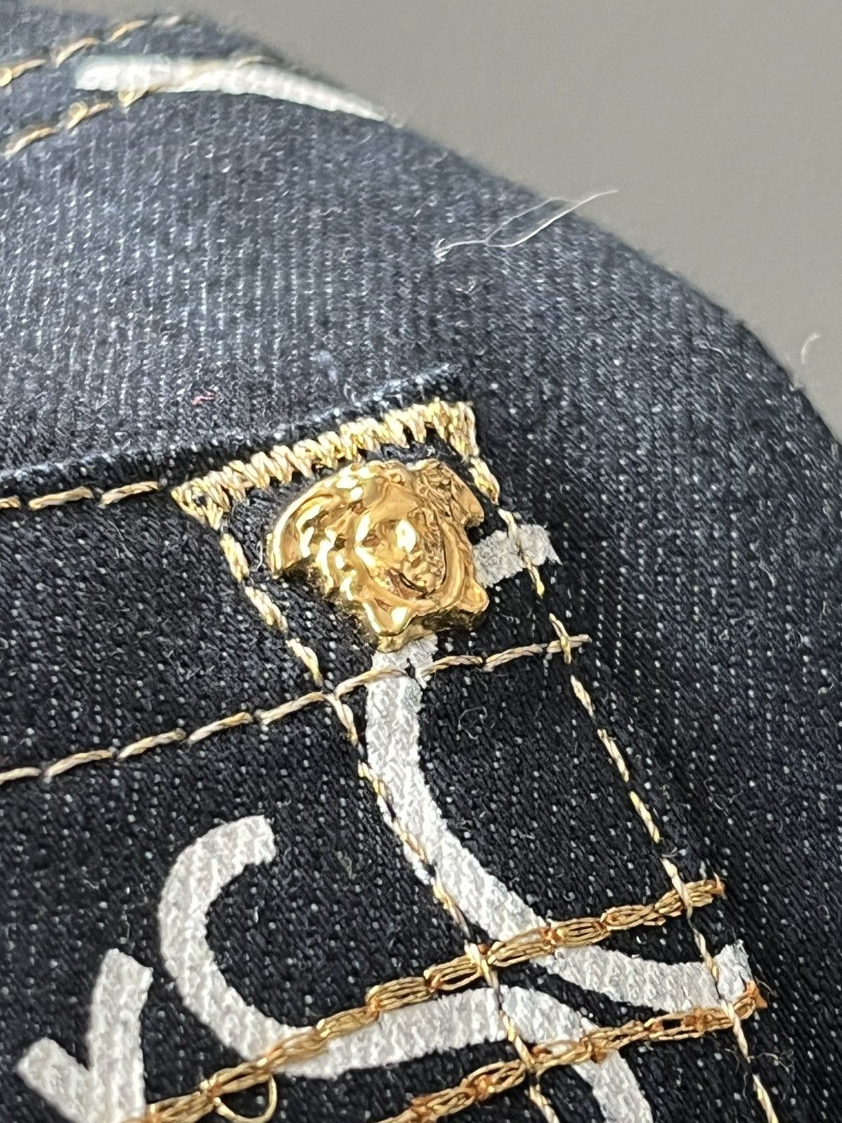 Versace Super Runway Versace Monogram Logo Denim Jeans Brand New Size US 29 - 10 Thumbnail