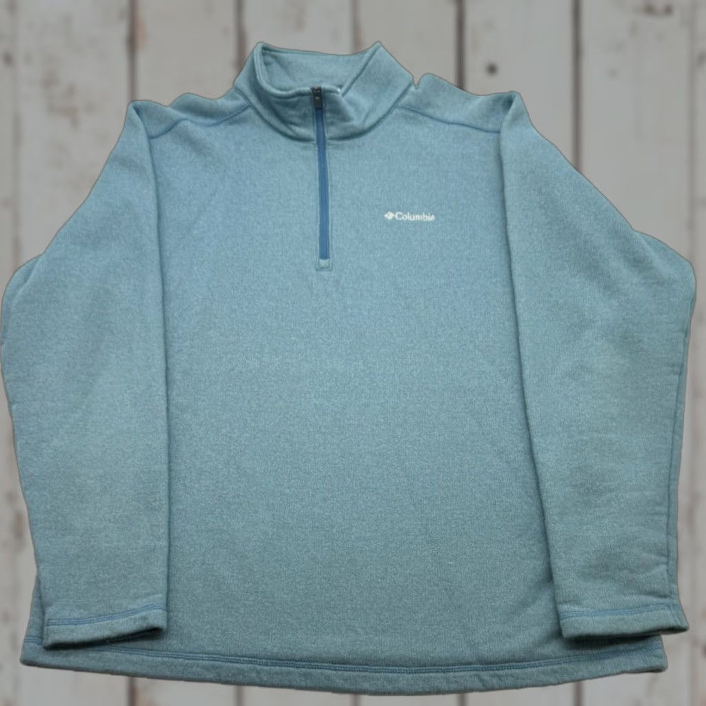 Vintage COLUMBIA Sweater Shirt XL Blue 1/4 Zip Embroidered Logo High Neck Mens XM6731 XM6731 XL Blue Columbia Pullover Fleece Size US XL / EU 56 / 4 - 1 Thumbnail