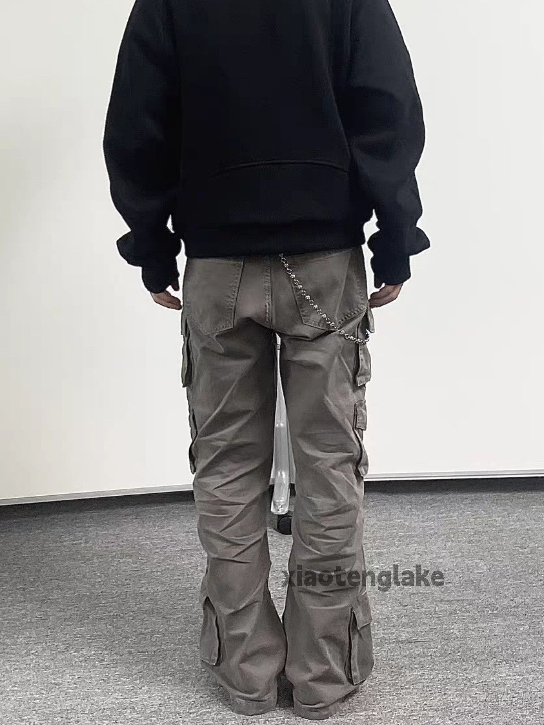 Designer × Japanese Brand × Vintage washed faded cleanfit yuppie bootcut work cargo pants Size US 32 / EU 48 - 2 Thumbnail