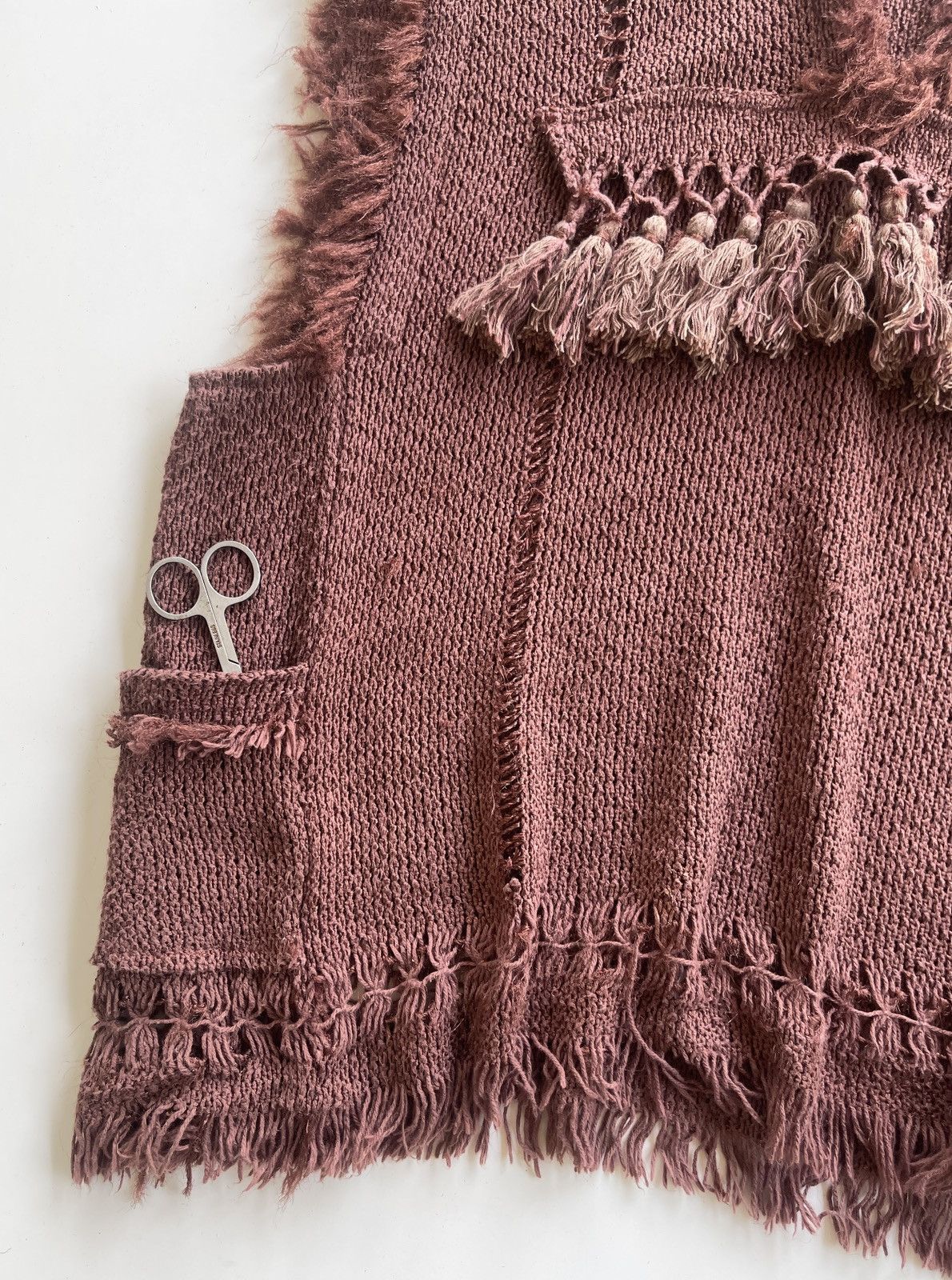 Isabel Marant Isabel Marant Avantgarde Sleeveless Fringe Tassel Fur Knit Size XS / US 0-2 / IT 36-38 - 6 Thumbnail