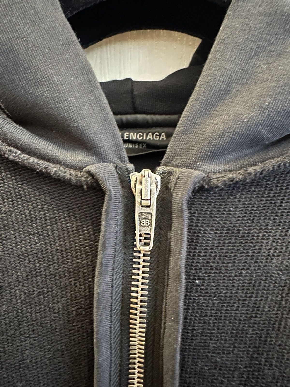 Balenciaga Balenciaga Inside-Out Logo Zip Hoodie Size US XS / EU 42 / 0 - 7 Thumbnail