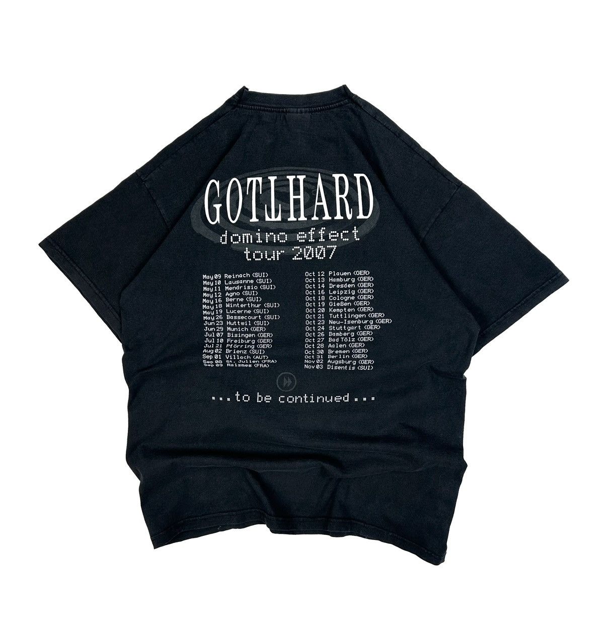 Band Tees GOTTHARD 2007 Vintage T-Shirt Rare Domino Effect Band Tee Size US L / EU 52-54 / 3 - 2 Thumbnail